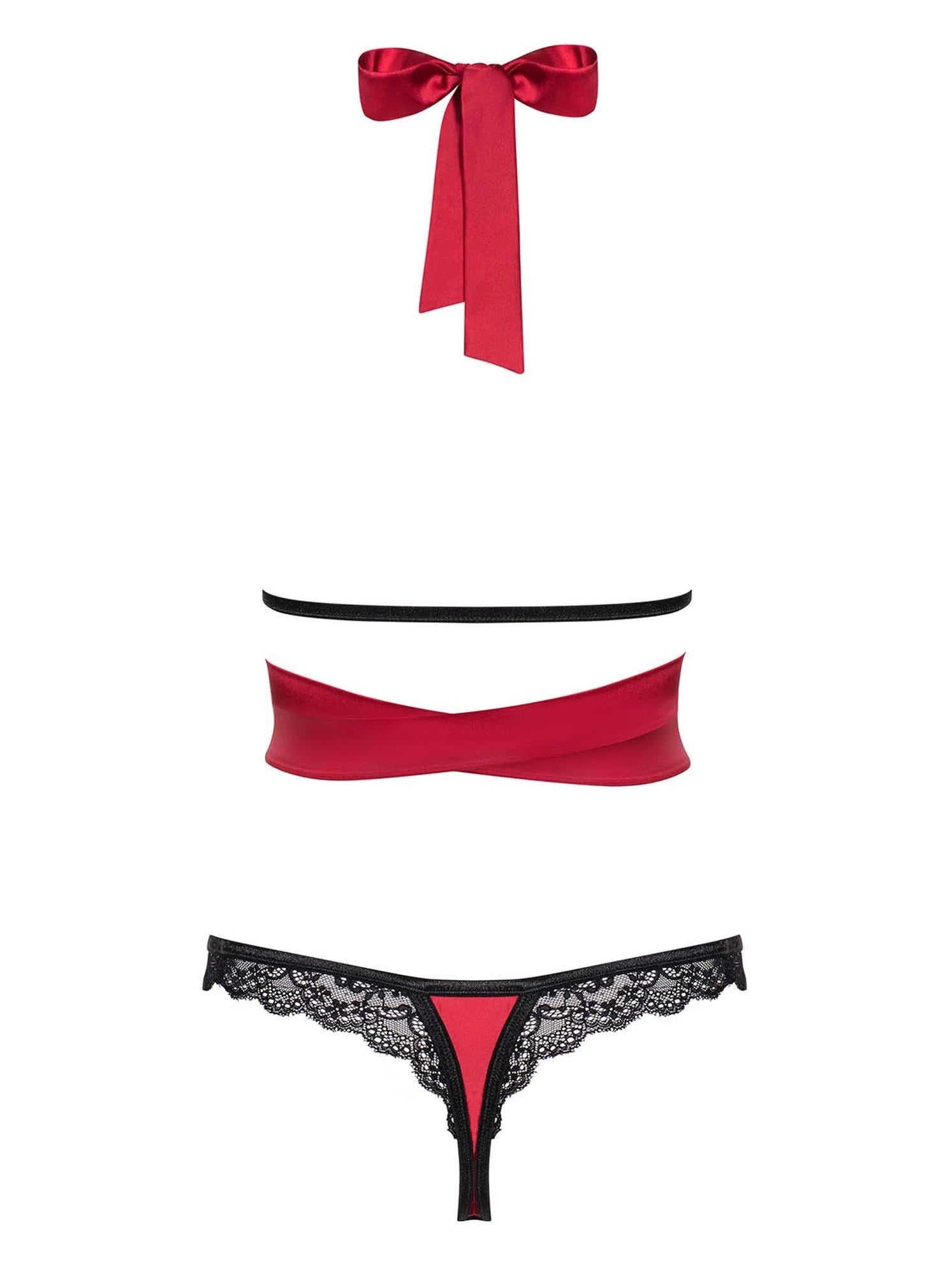 Lingerie-Sensuelia 2-piece set red L/XL