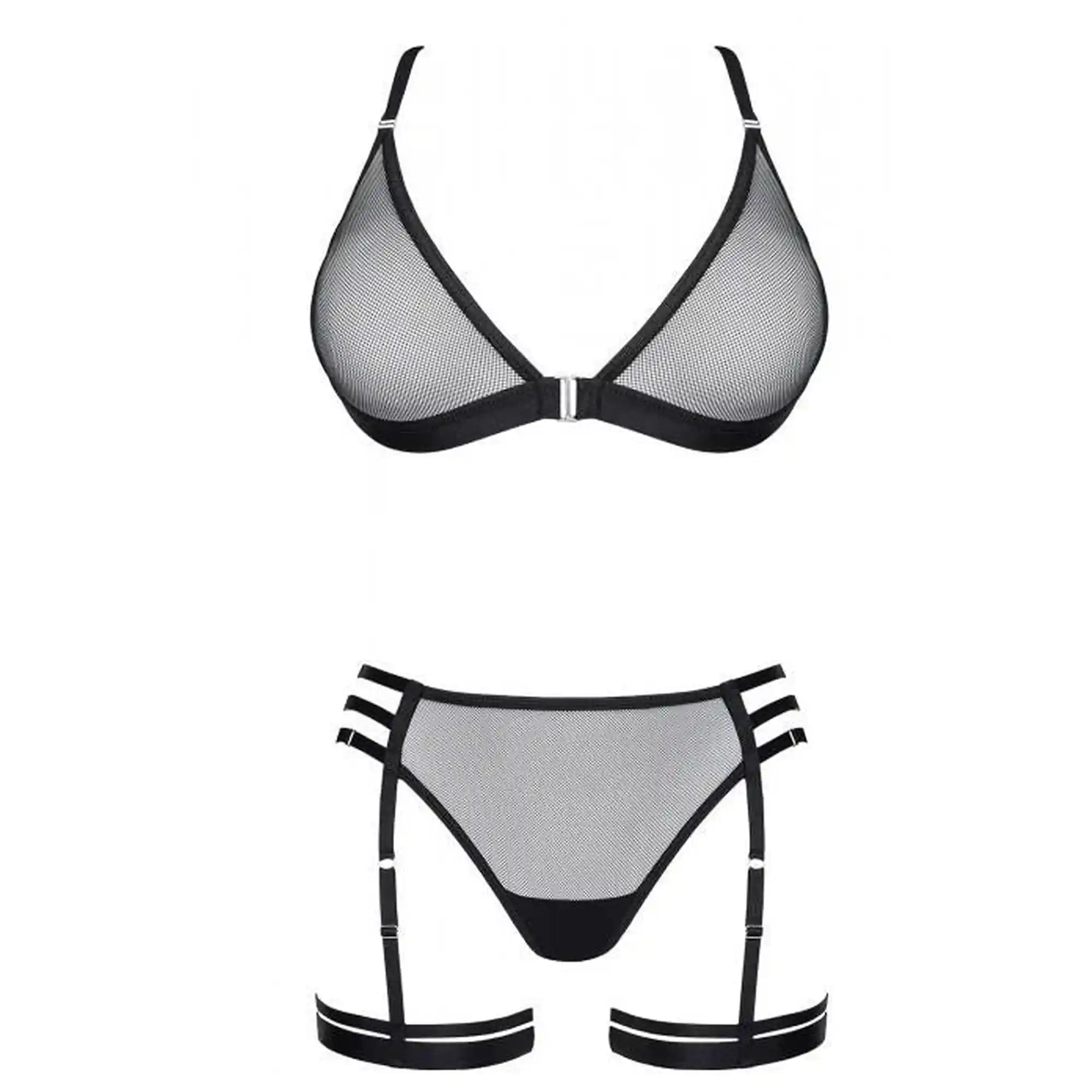 Lingerie-LadyX Adora M - bra, thong, garters