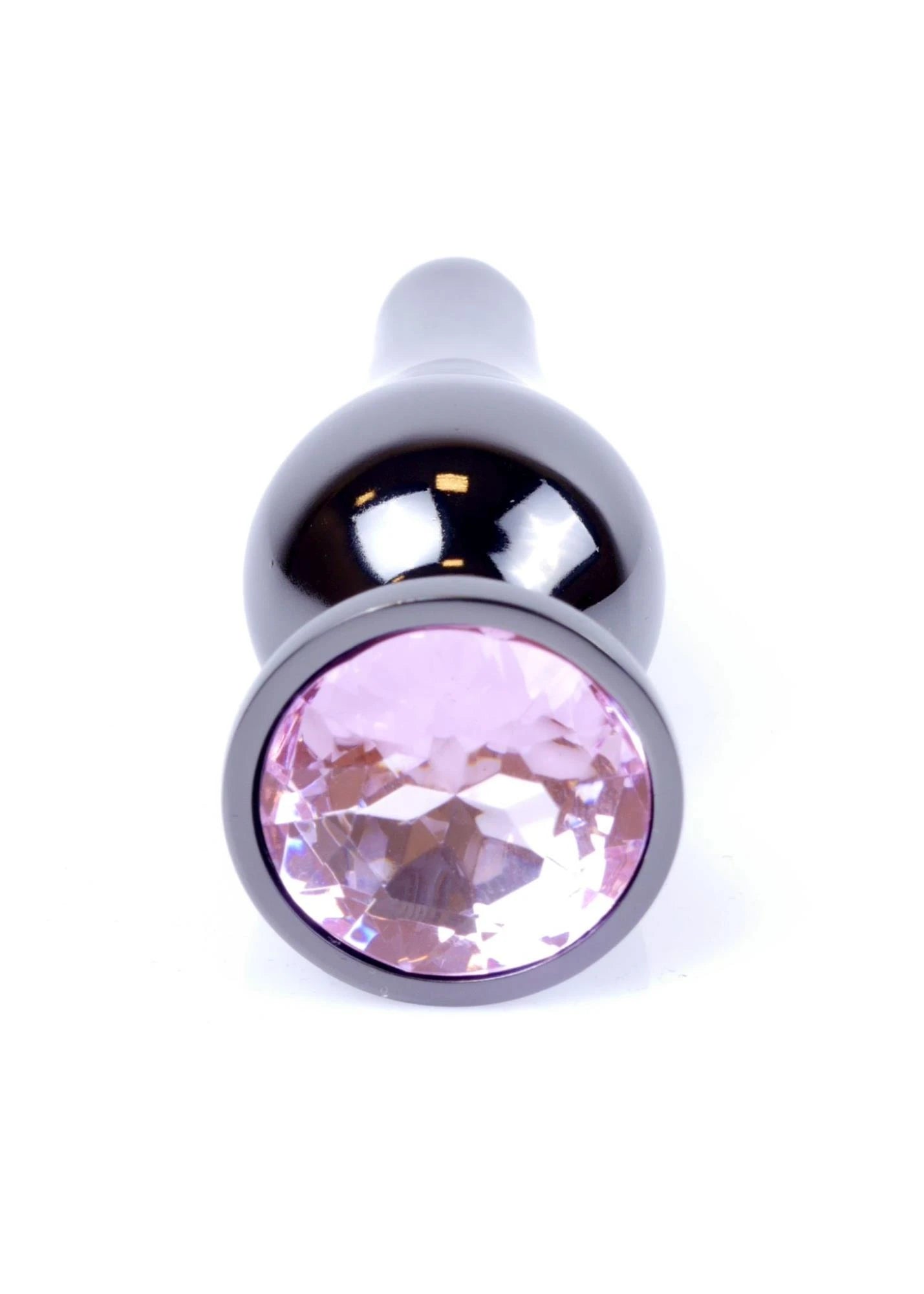 MyLove Toys - Bijoux BUTT PLUG Argent foncé - Rose