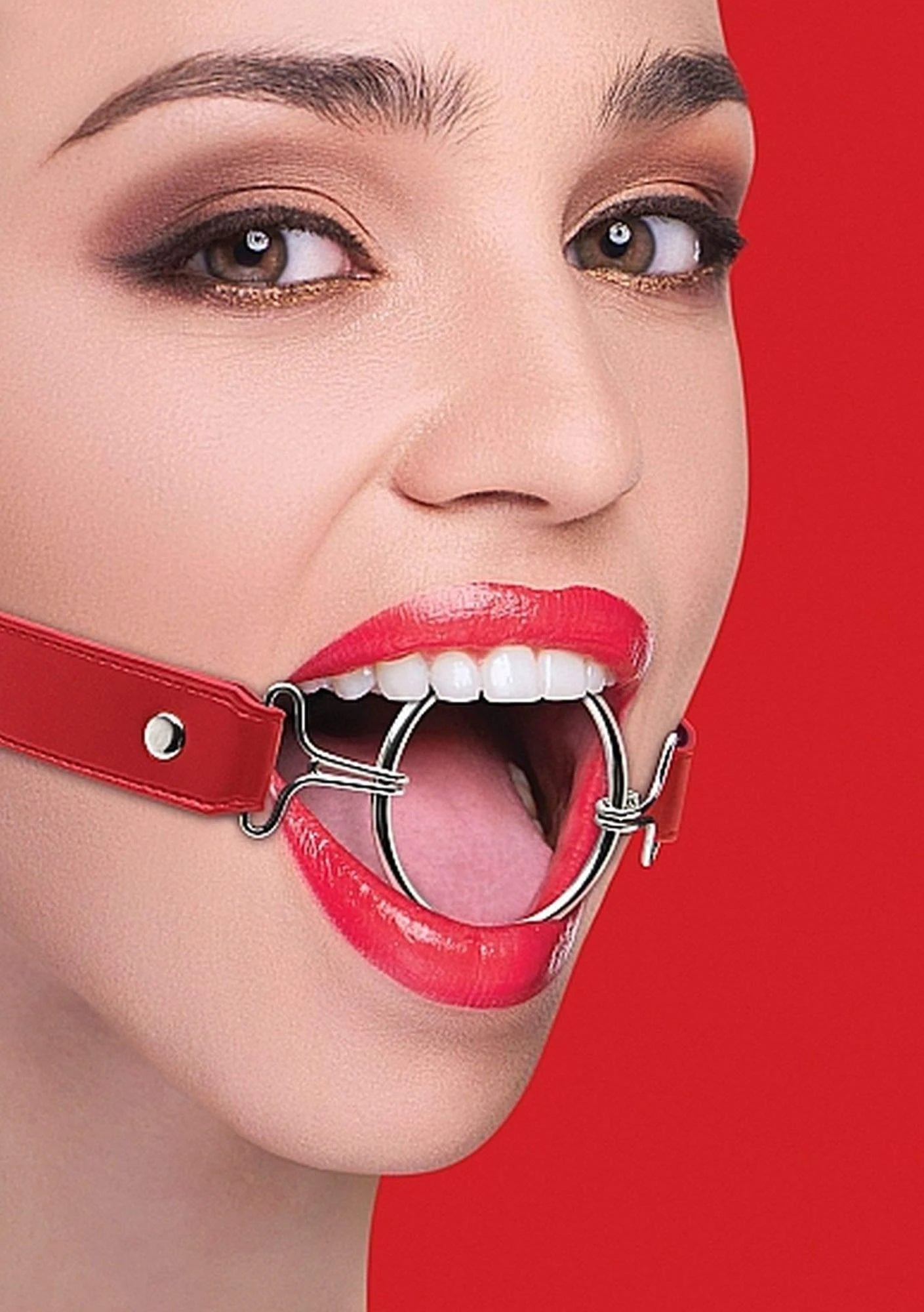 Bâillon à anneau XL - Rouge
