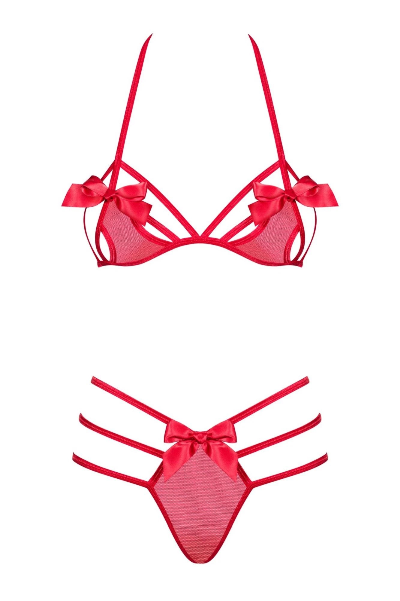 Lingerie-Giftella 2-piece set red S/M