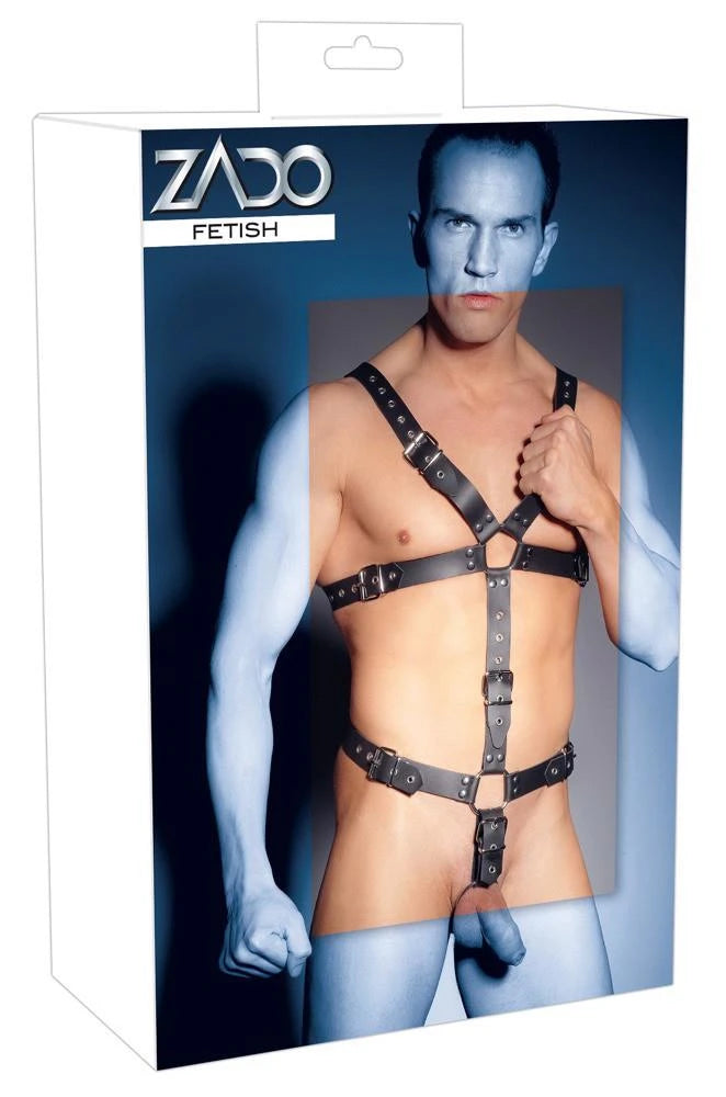 Harnais en cuir pour homme S-L