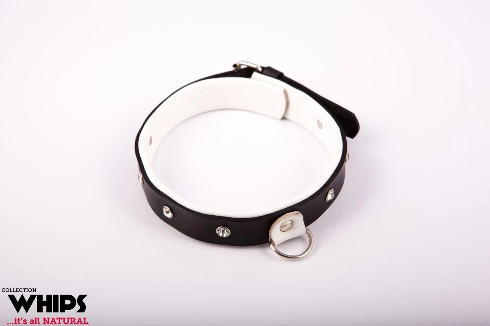 Attaches - Collier féminin, moyen, blanc