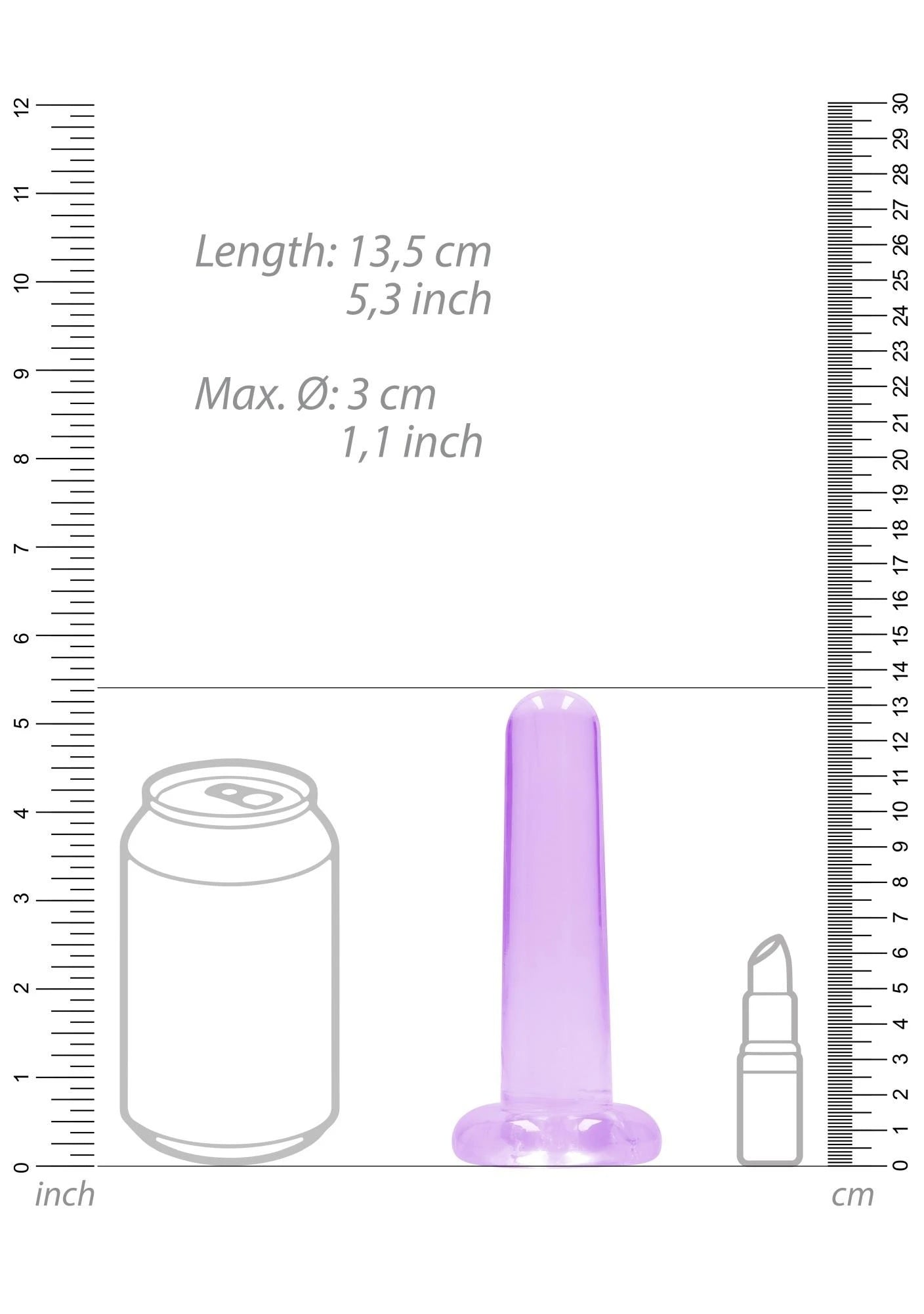 Non-Realistic Dildo with Suction Cup - 5 / 13,5 cm