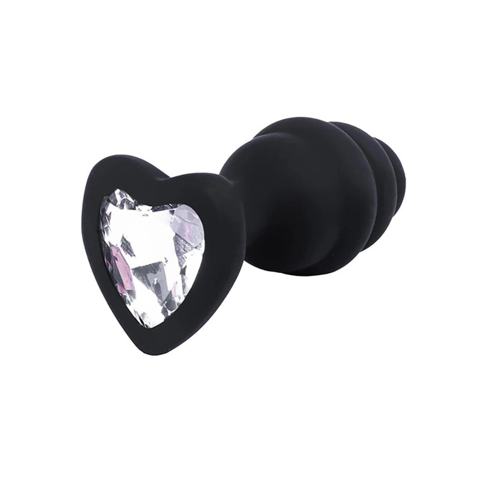 PLUG ANAL Noir nervuré petit