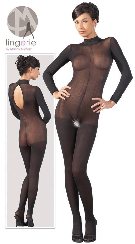 Catsuit col dentelle M/L