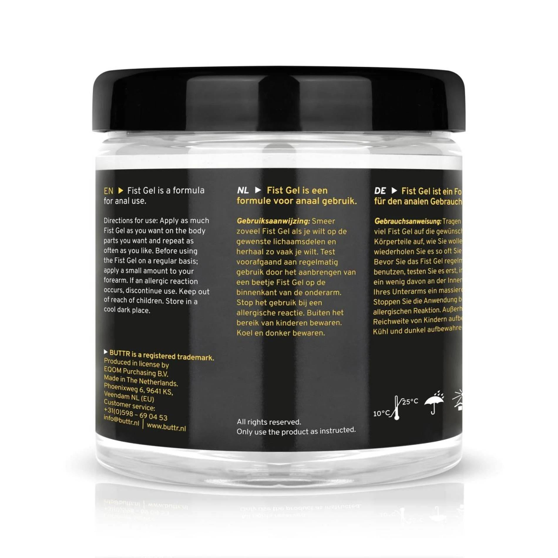 BUTTR - Transparent Fisting Gel non-sticky - 500 ml