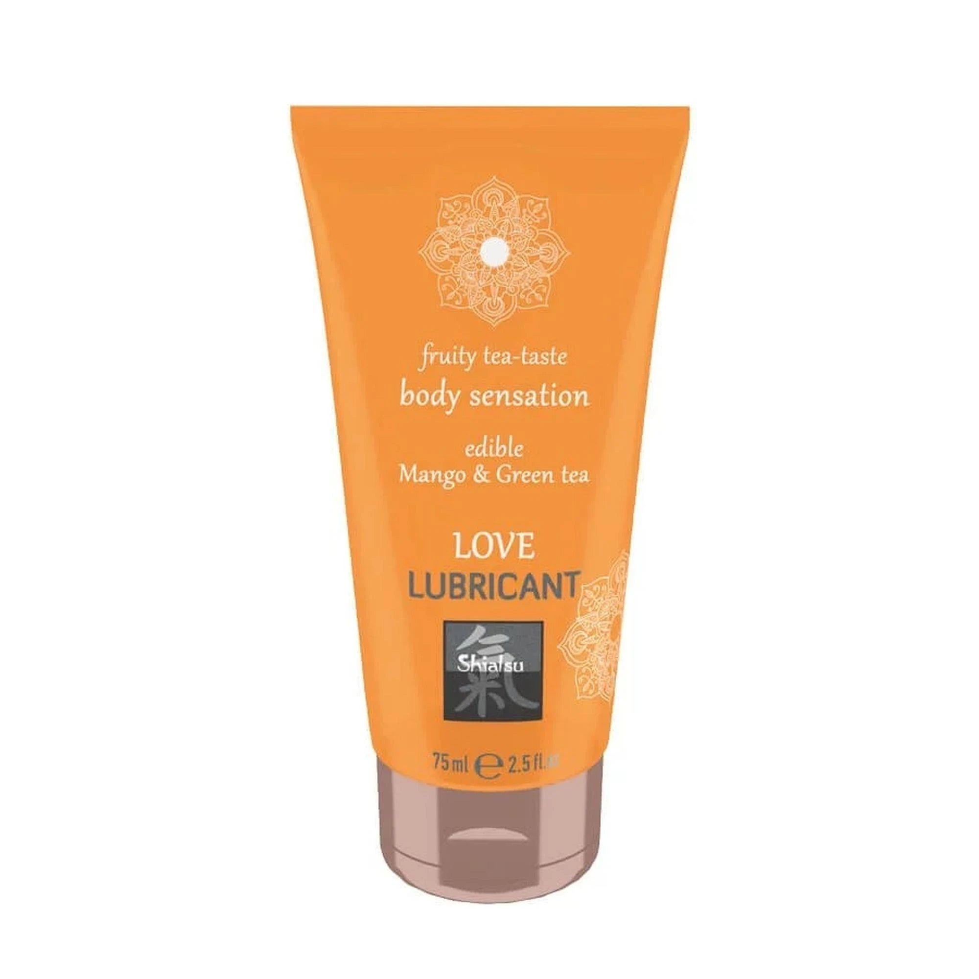 Gel lubrifiant comestible Love SHIATSU Mangue & Thé vert
