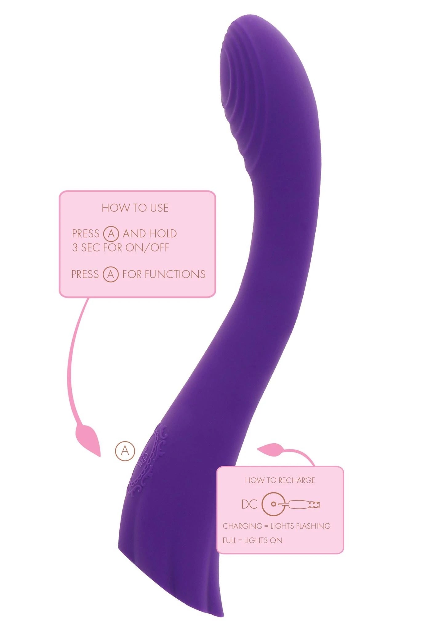 Vibromasseur point G Dahlia violet