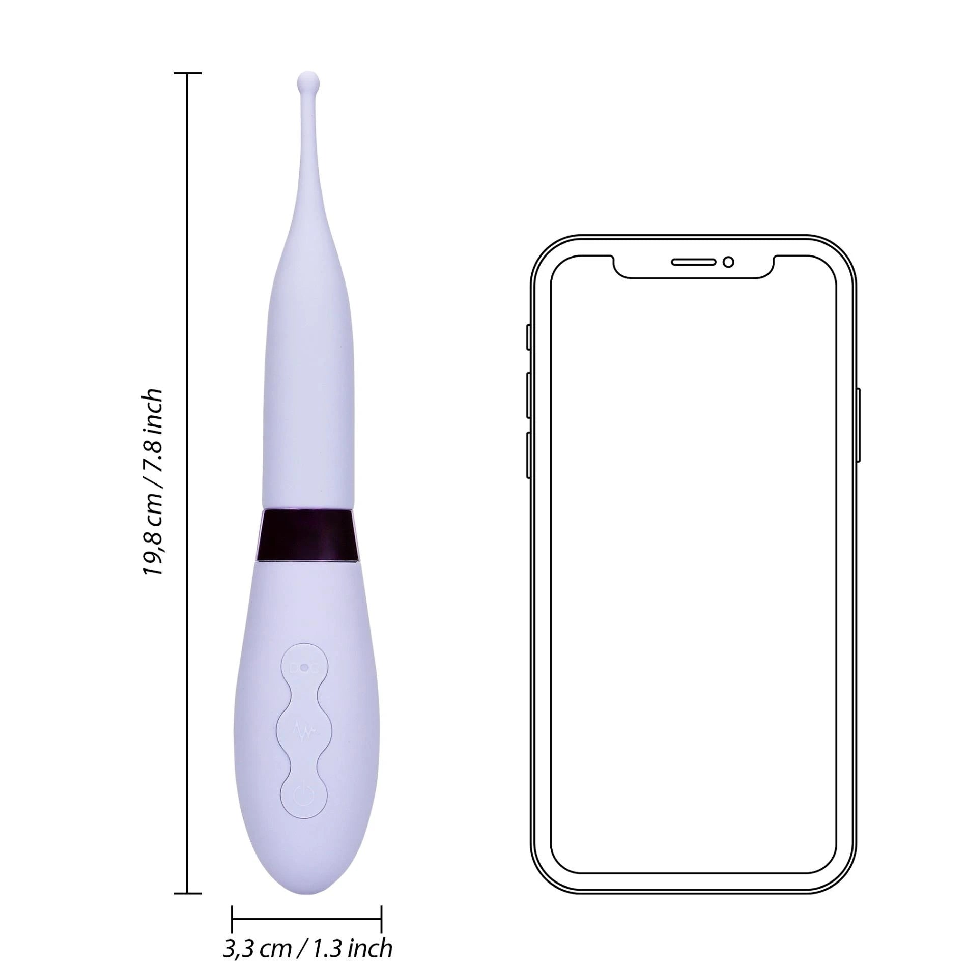 Silicone Tip Vibrator - Night Magic
