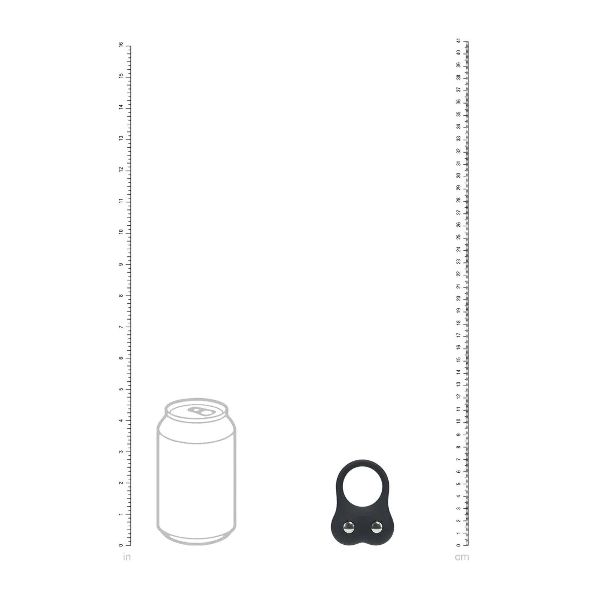 Silicone Training Cockring - M - Black