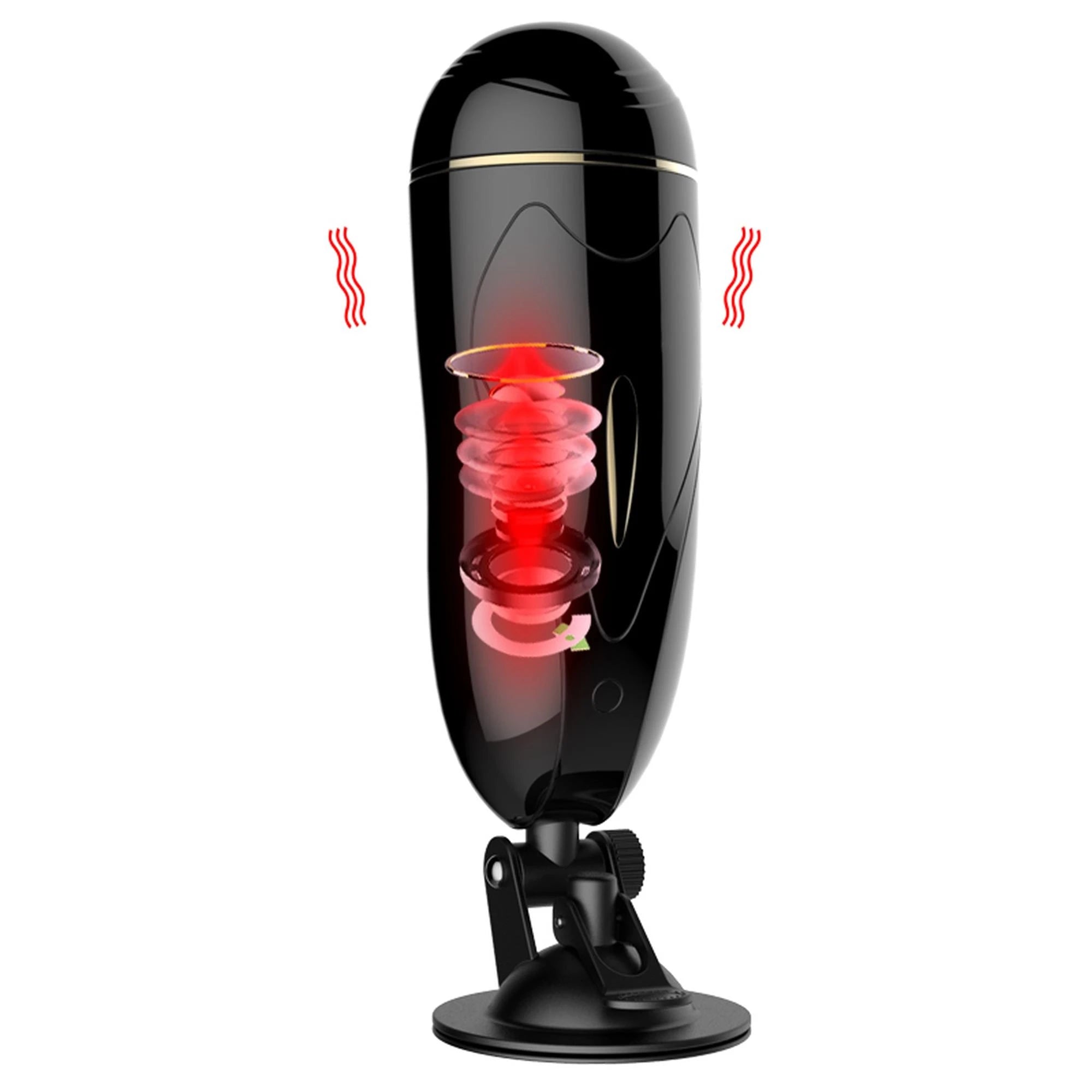 Masturbateur-Godet de Masturbation Vibrant USB 7 + Fonction Interactive / Mode Parler