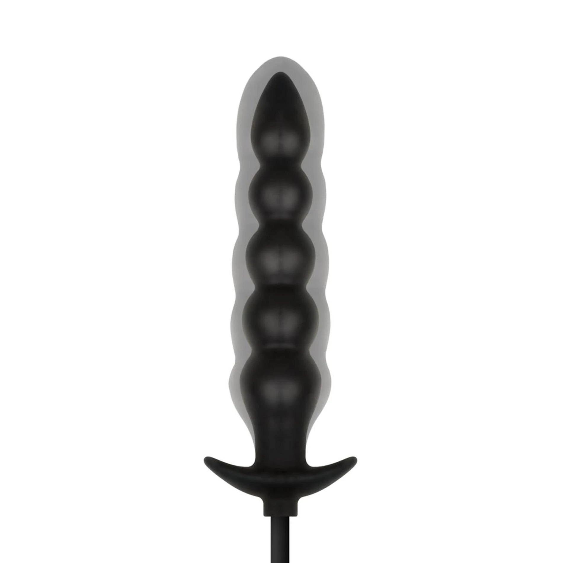 Anal Collection - Inflatable Anal Plug with Pump 20 cm - Black