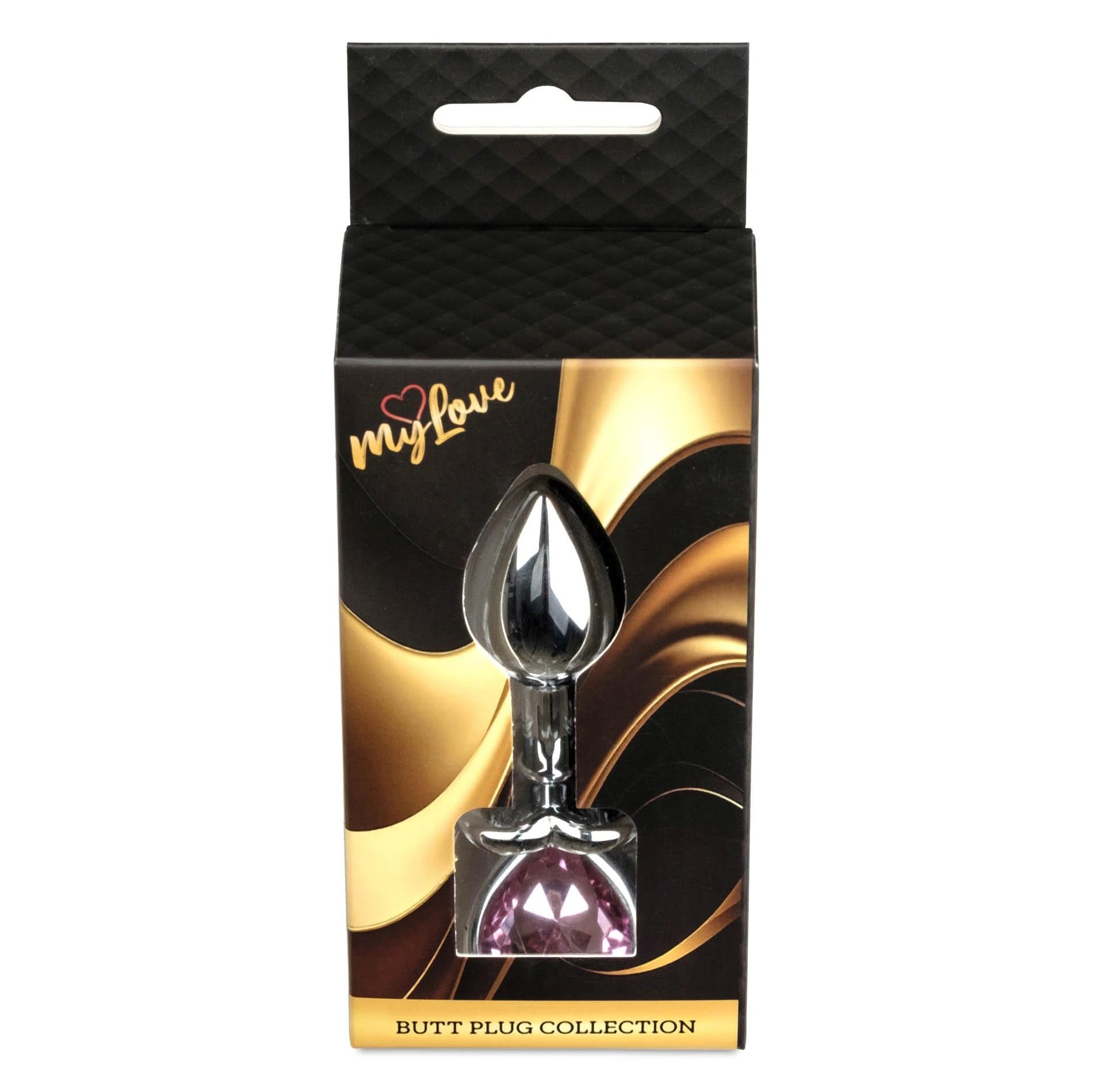 MyLove Toys - Bijoux Coeur PLUG Argent - Rose