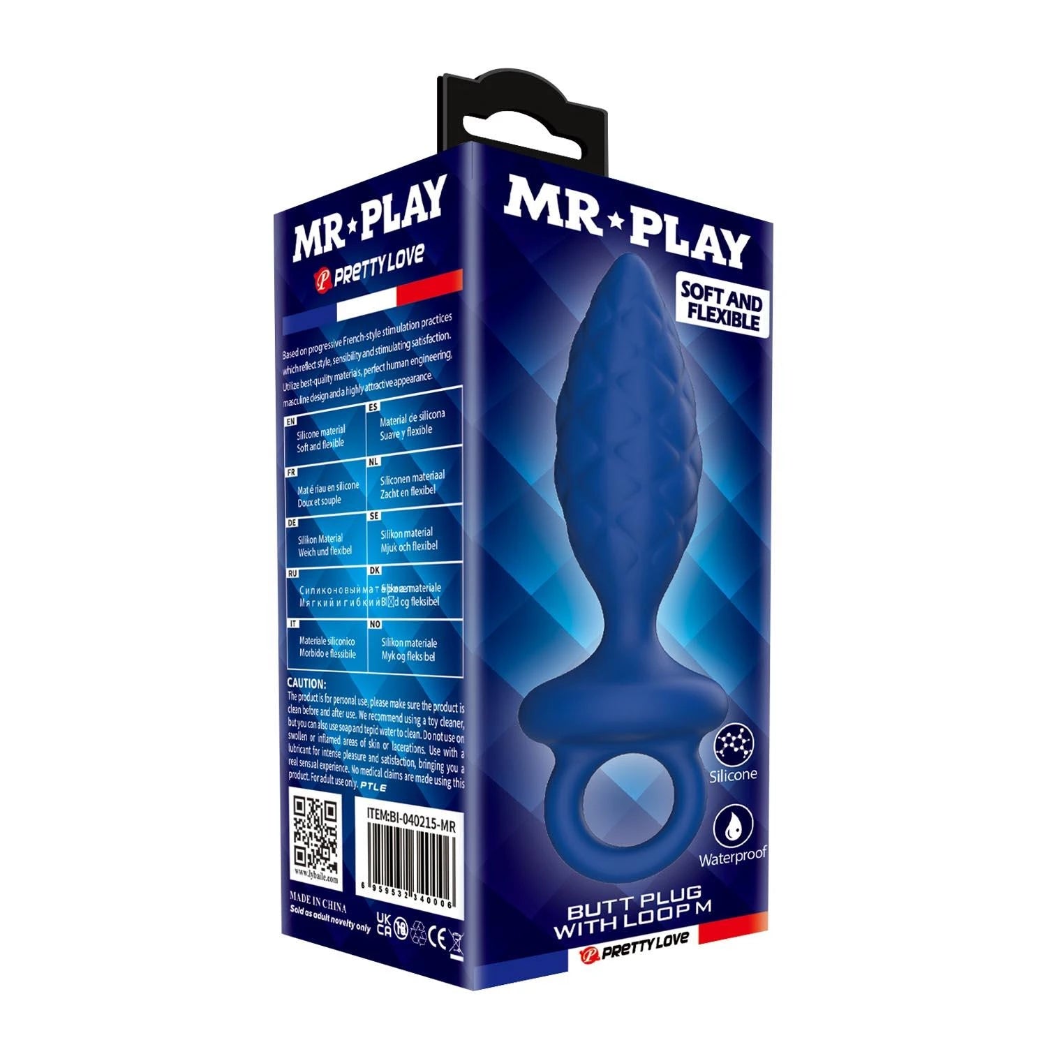 MR. PLAY Butt Plug avec boucle – Taille M