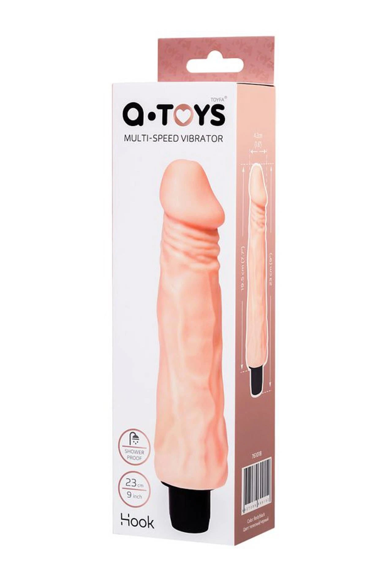 A-TOYS, Realistic Multi-Speed Vibrator, TPE, 19.5 cm
