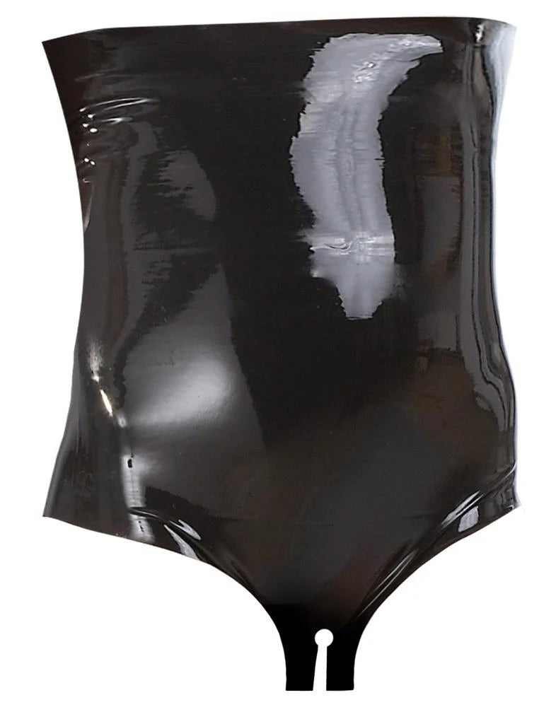Slip en latex taille haute L