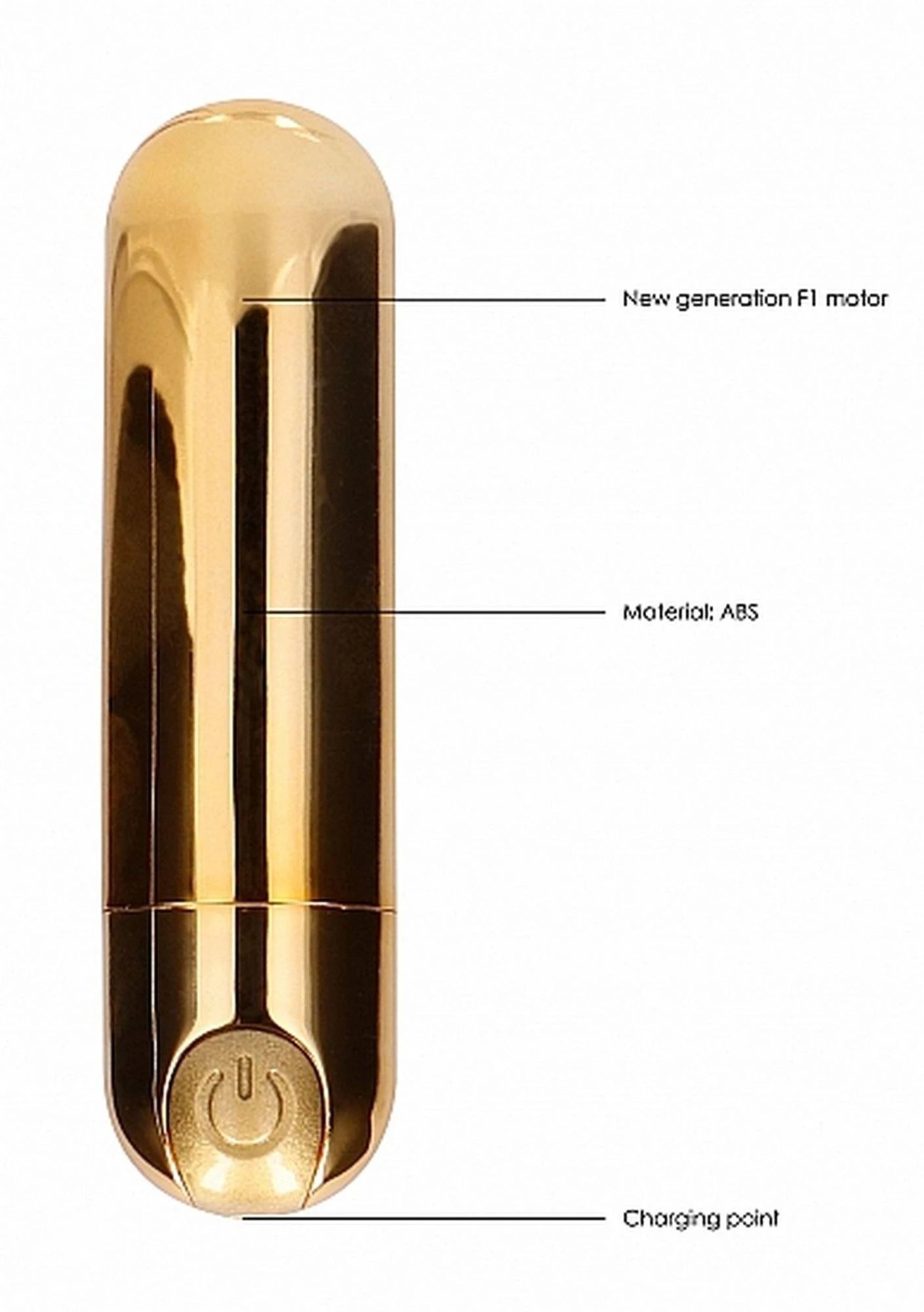 Balle vibrante rechargeable 10 vitesses - Or