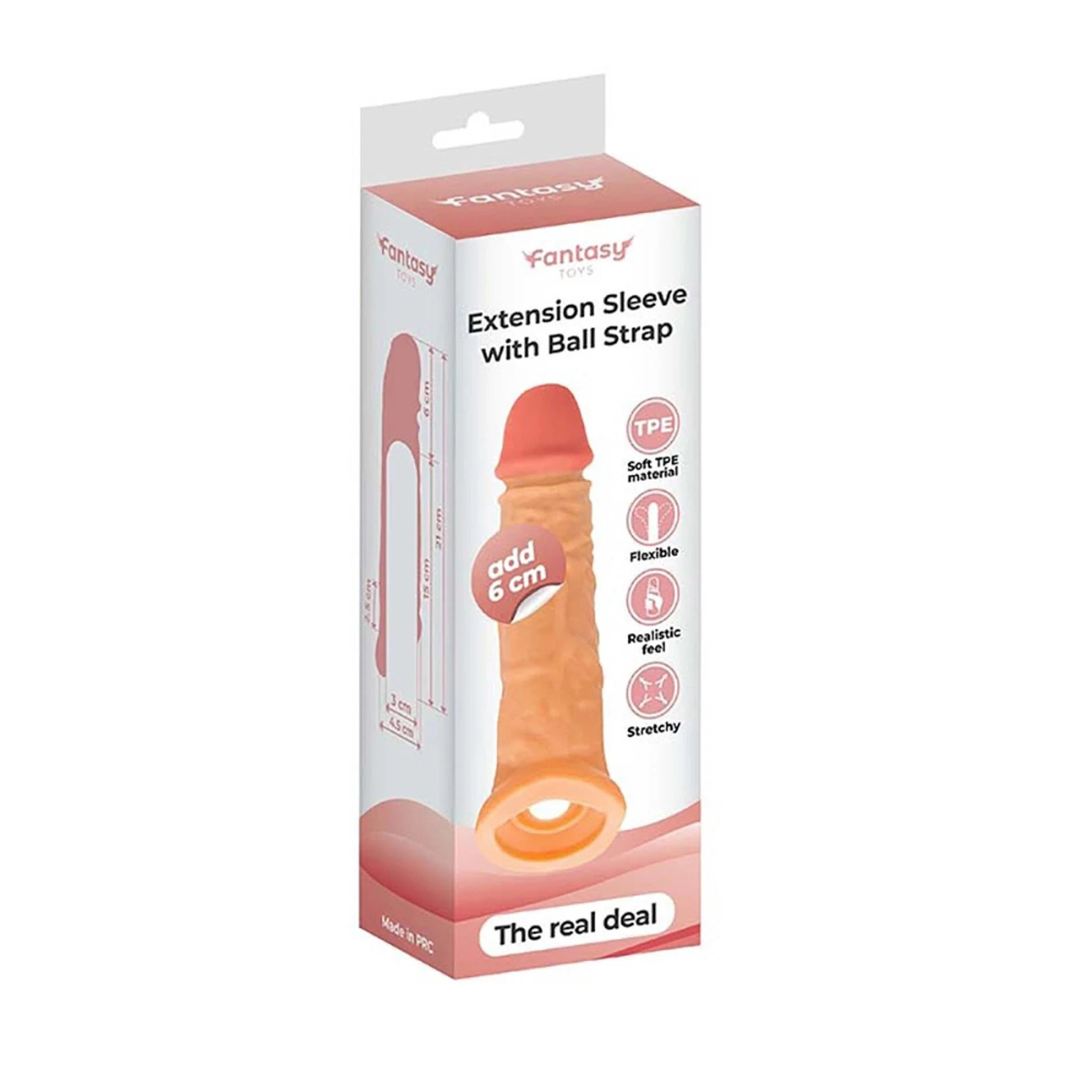 Manchon de rallonge avec sangle à billes - 21 cm