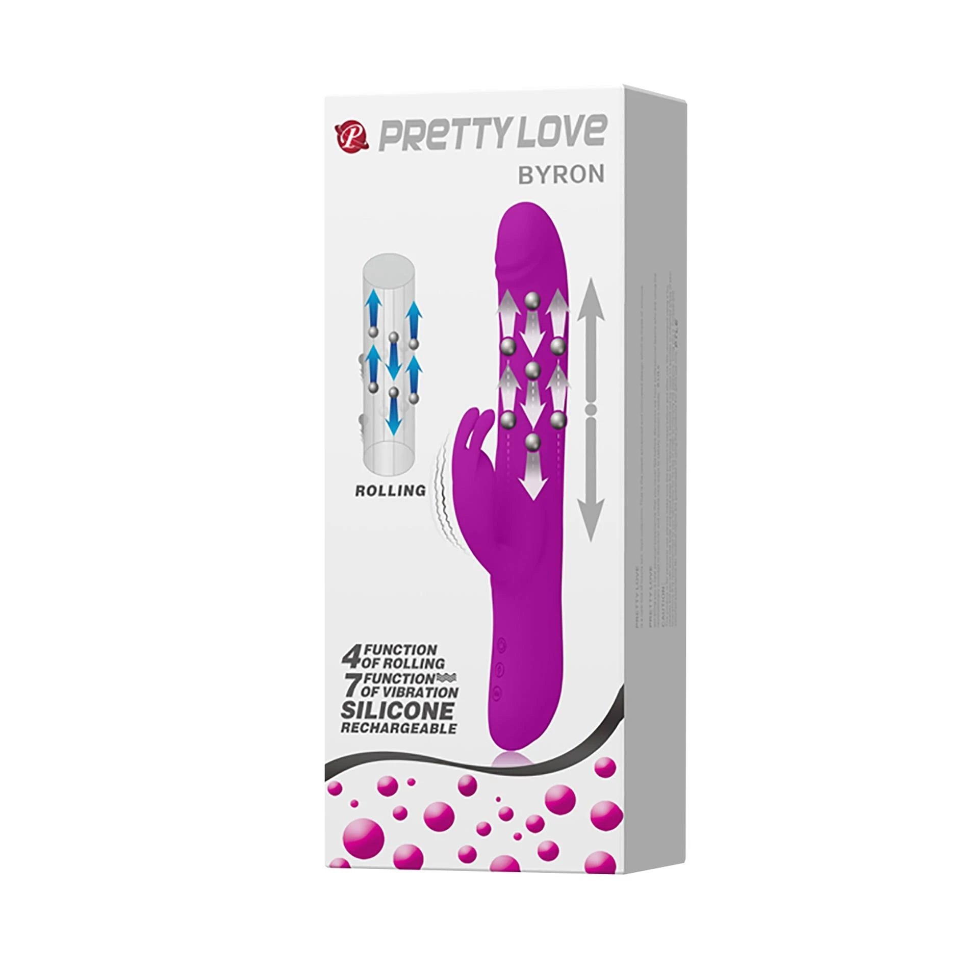 PRETTY LOVE - BYRON, 7 vibrazione functions, USB ricaricabile