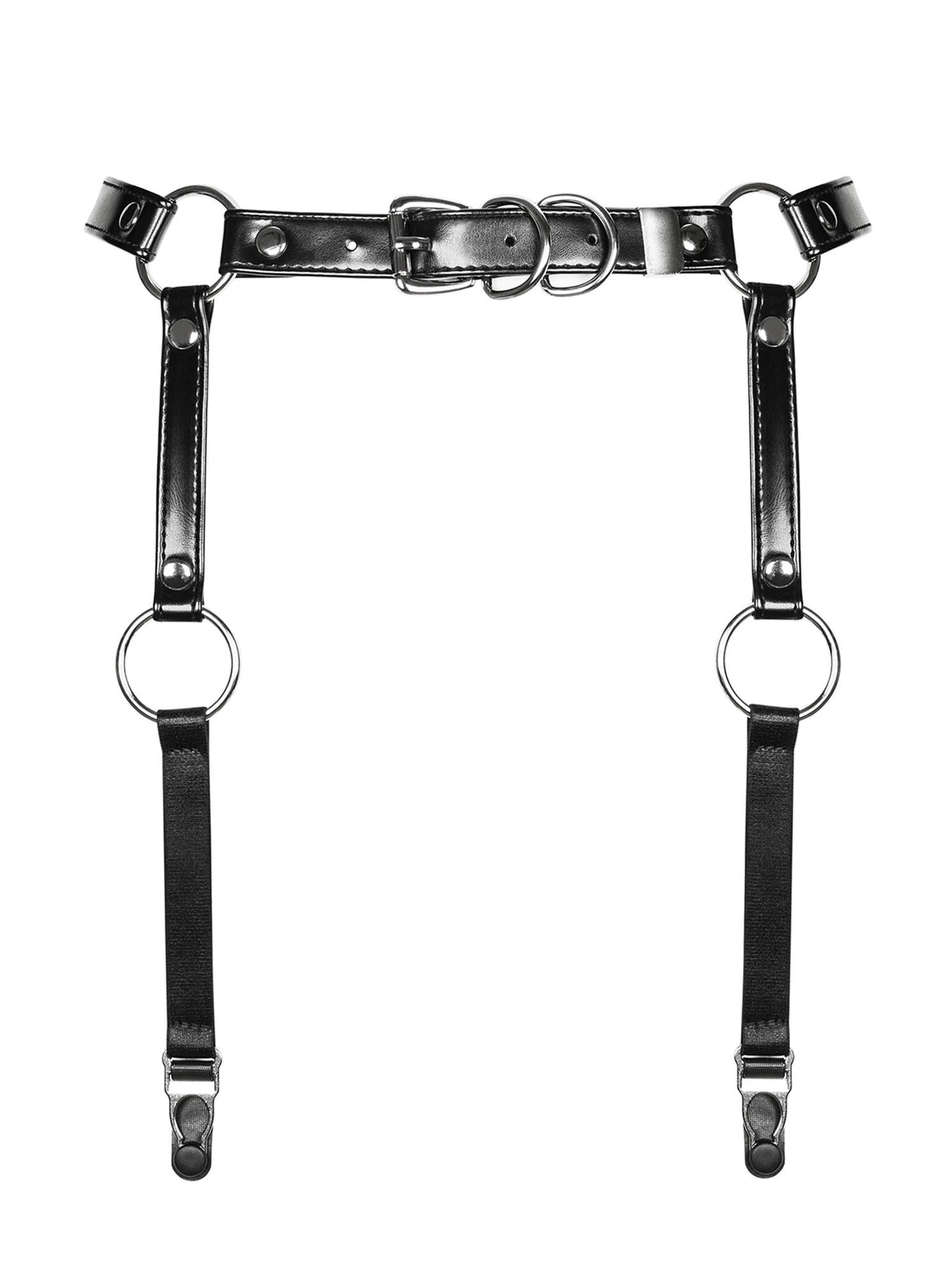 Lingerie-A741 porte-jarretelles noir O/S