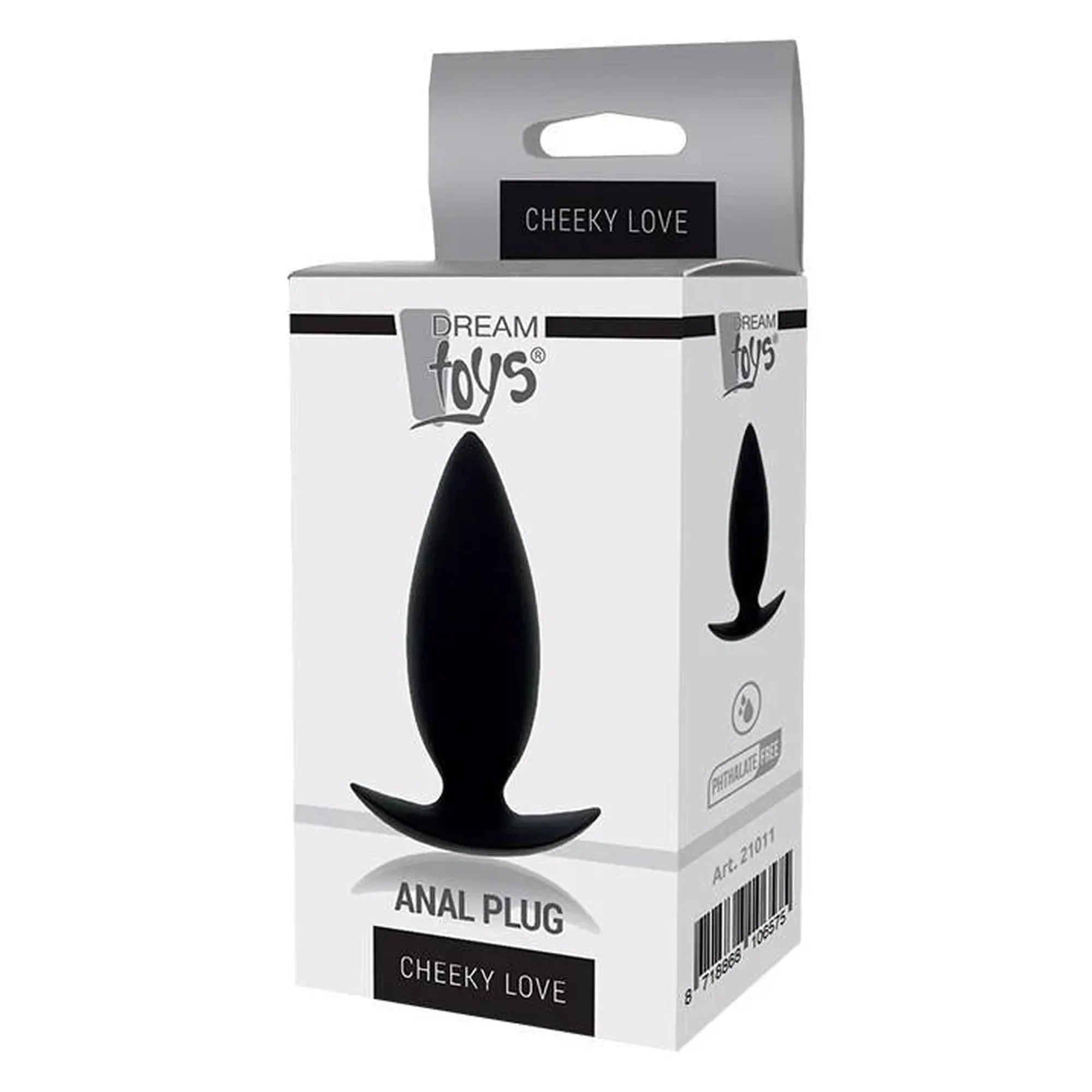 CHEEKY LOVE ANAL PLUG SMALL BLACK