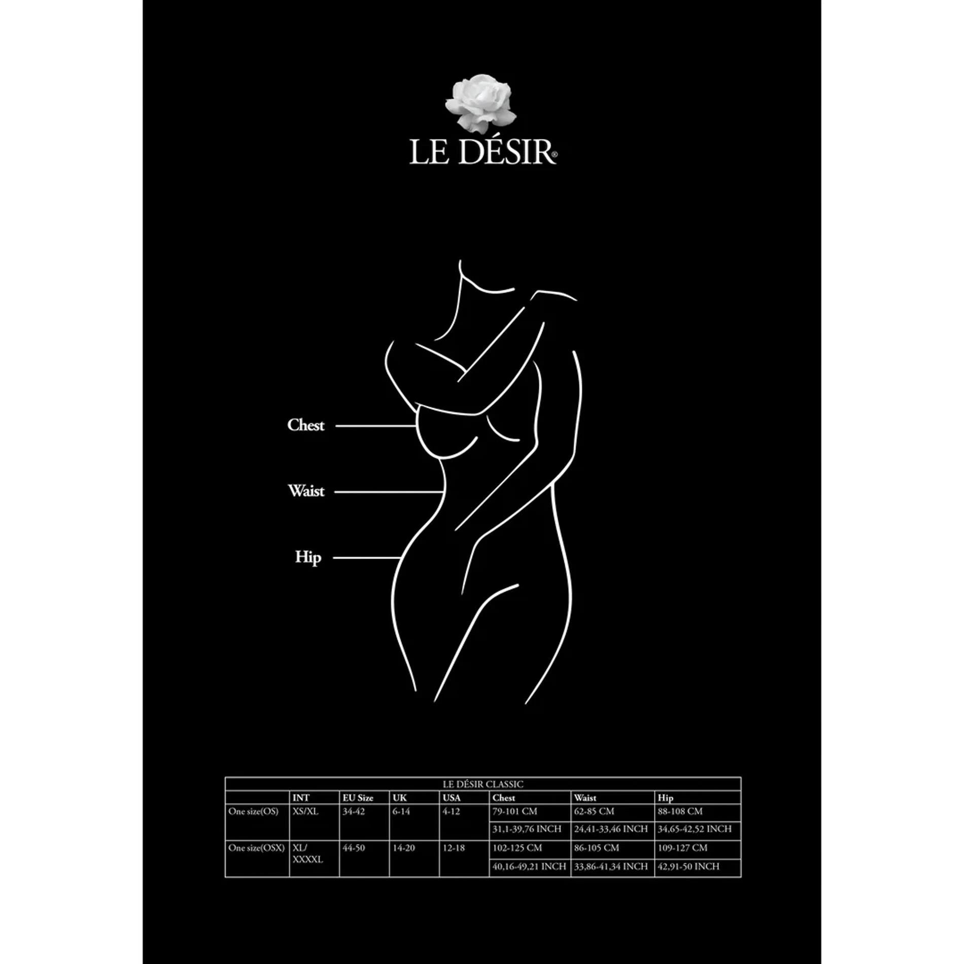 Collant porte-jarretelles avec taille à bretelles - Taille unique