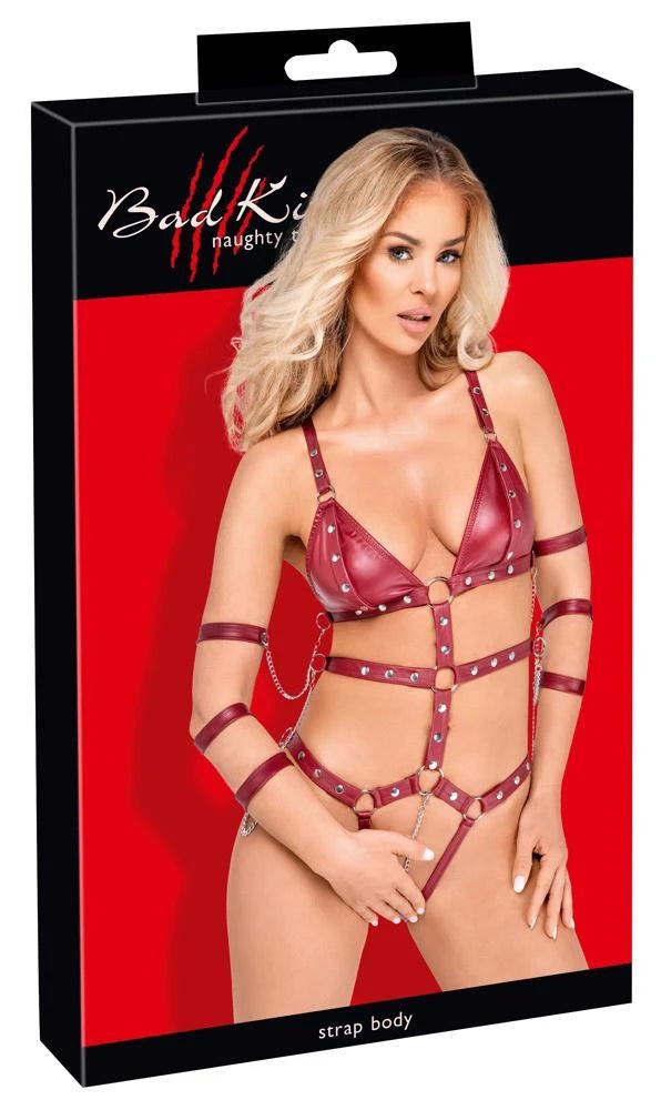 Bad Kitty Body à bretelles rouge S