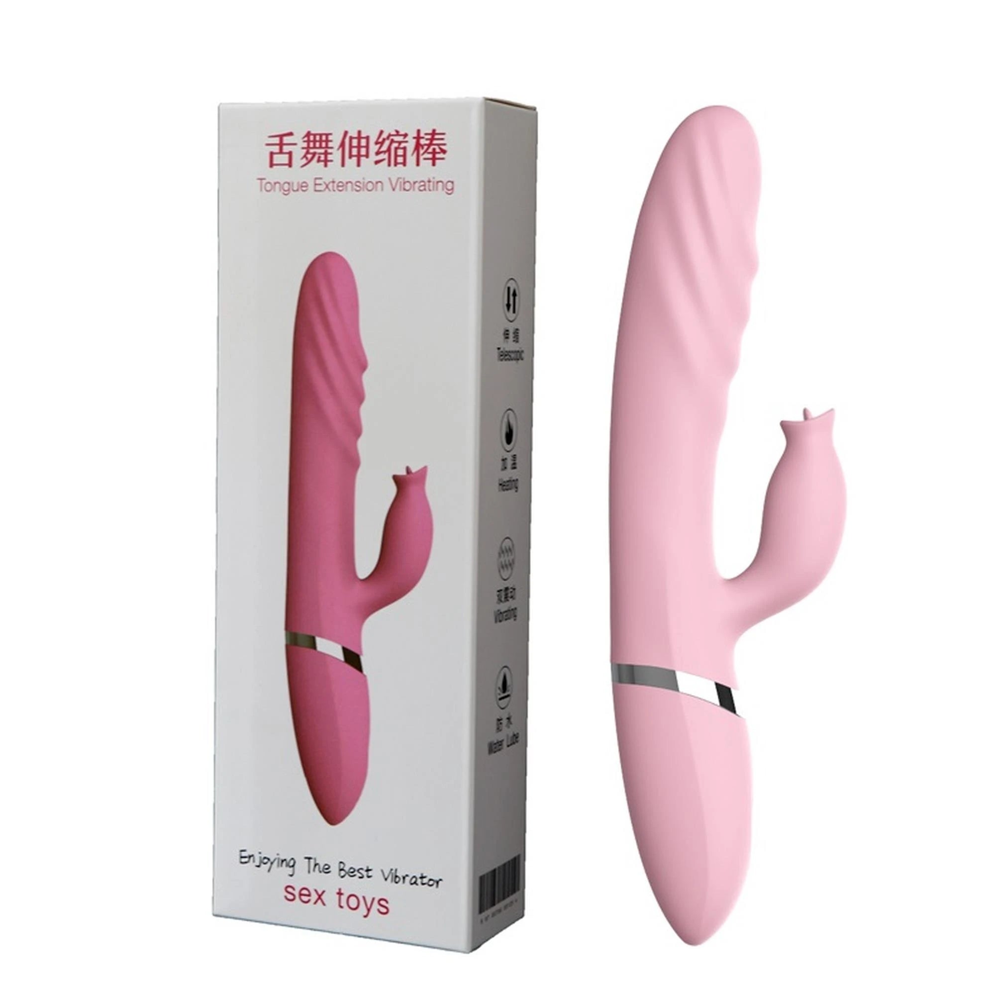 Vibromasseur-Langue vibrante, USB - Chauffant