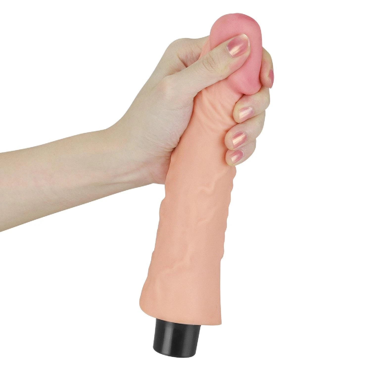8″ REAL SOFTEE Vibrating Dildo