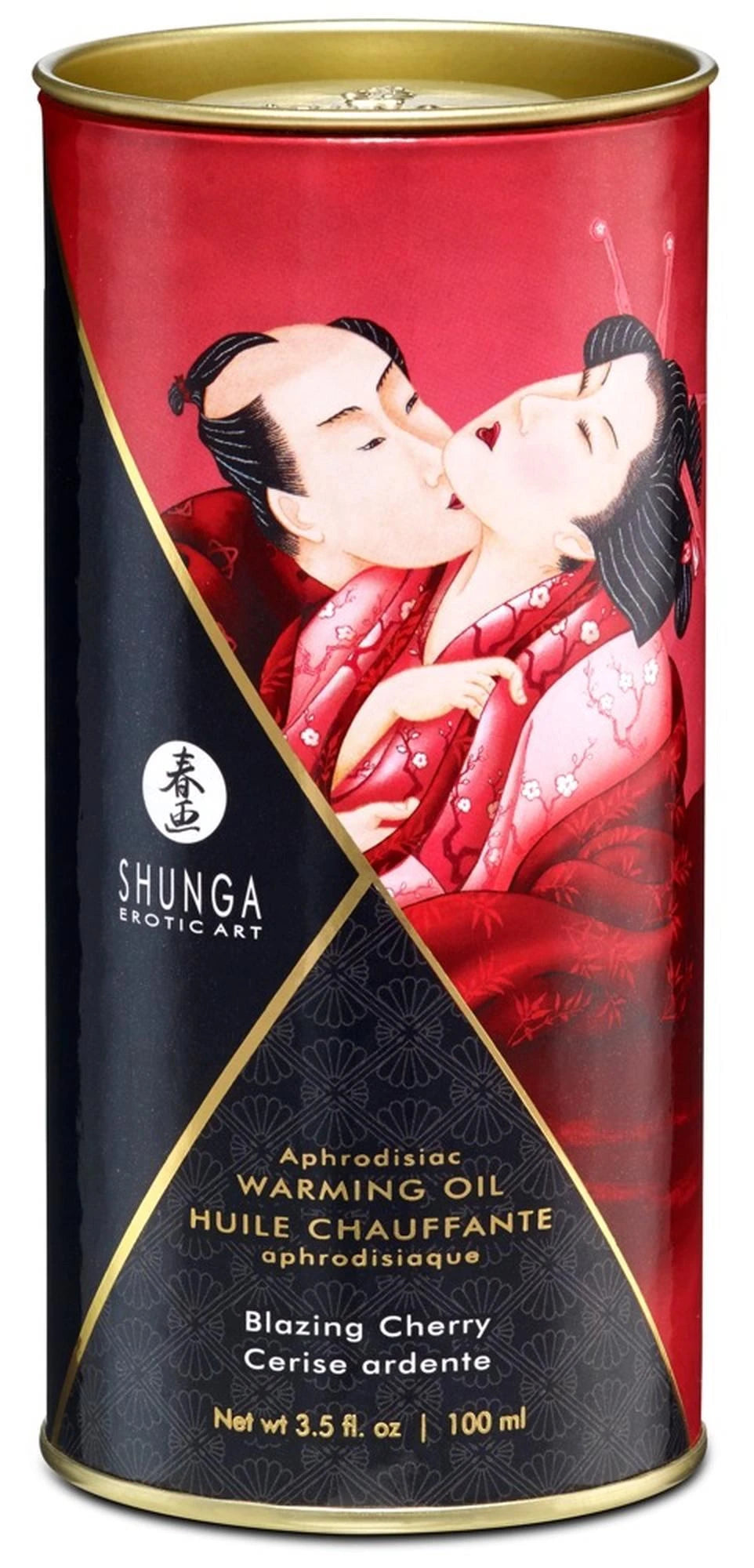 Huile de Massage Chauffante Cerise Intense