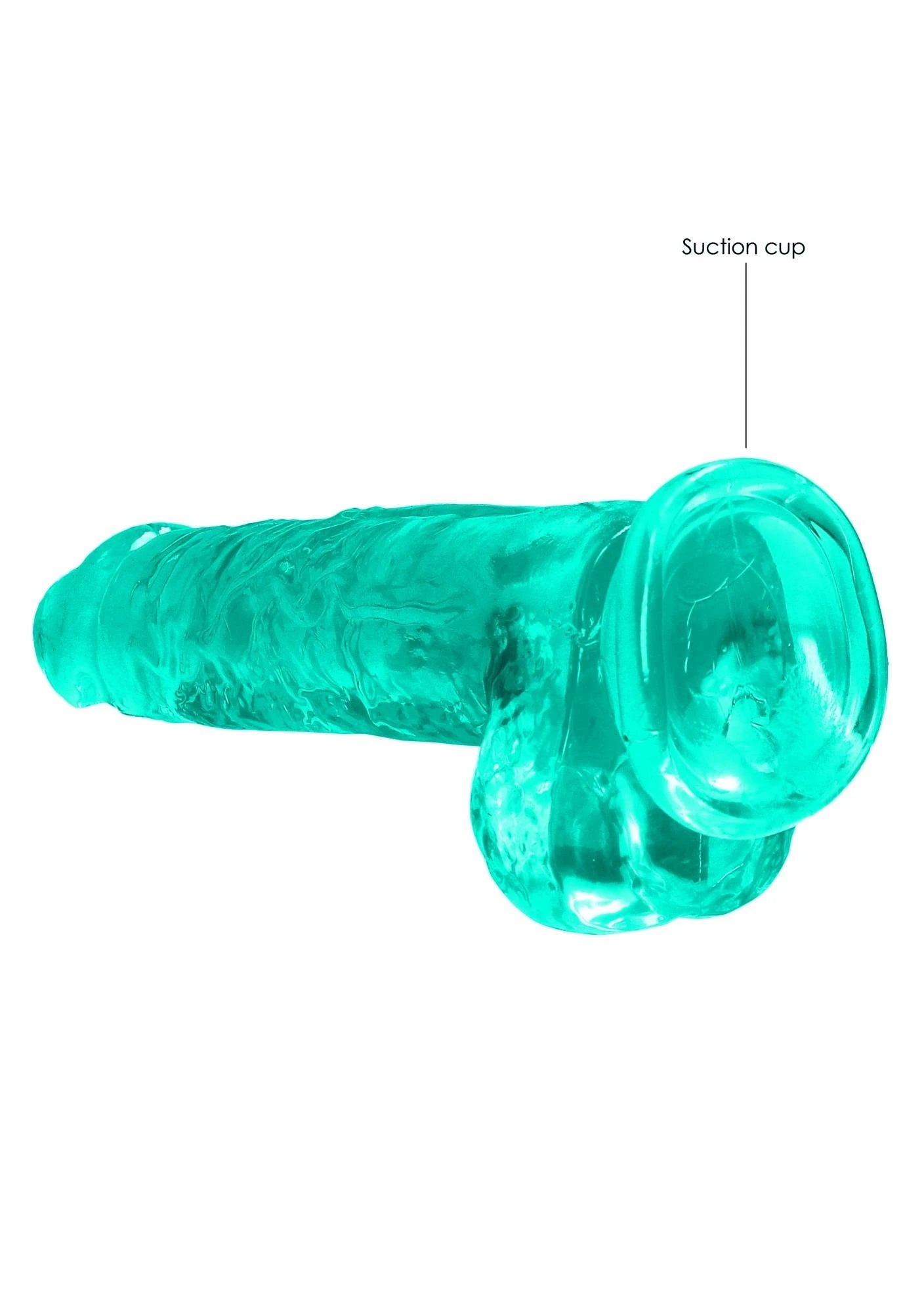 Gode réaliste avec testicules - 8"/21 cm