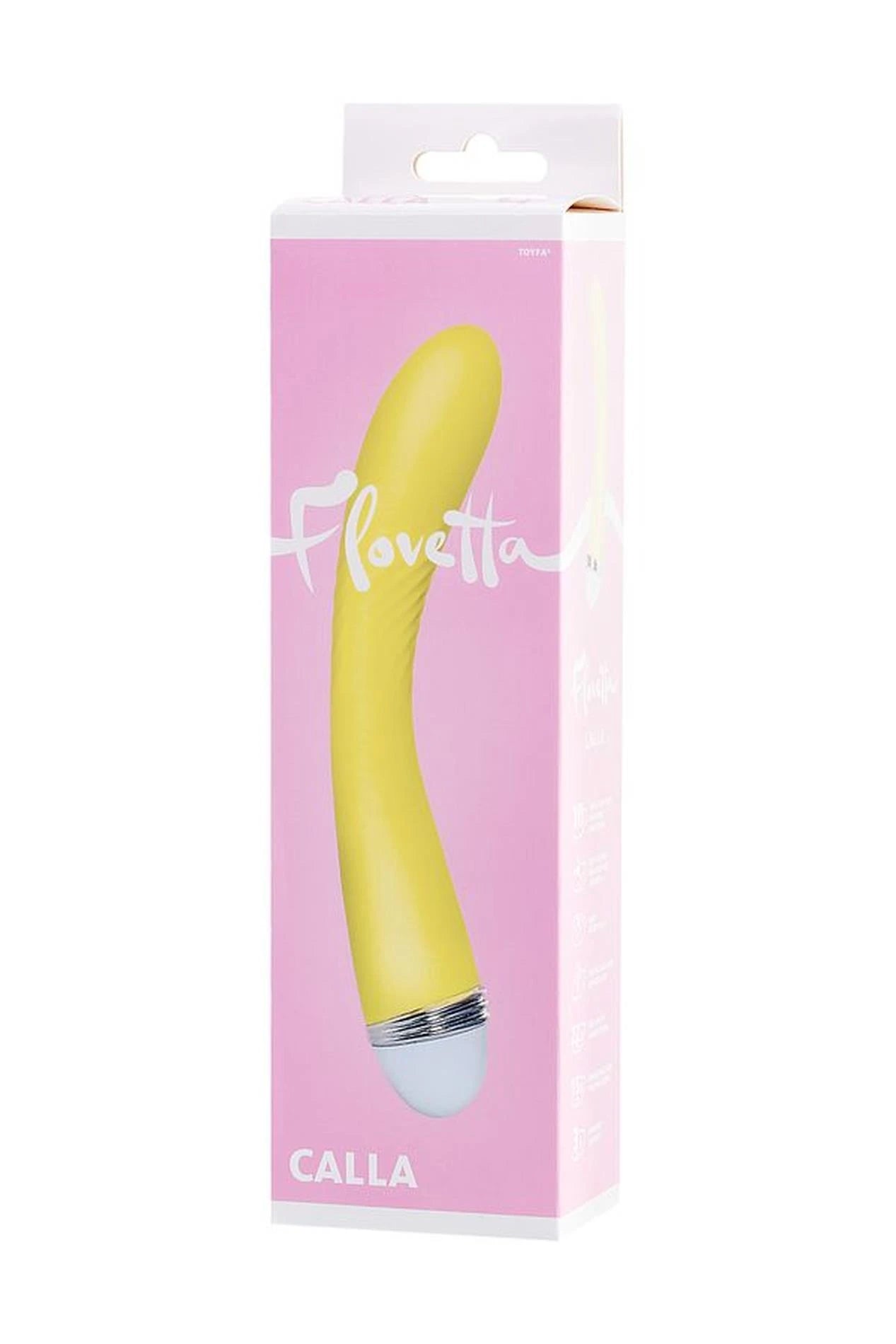 Vibromasseur Flovetta de Toyfa Calla, silicone, jaune, 22 cm