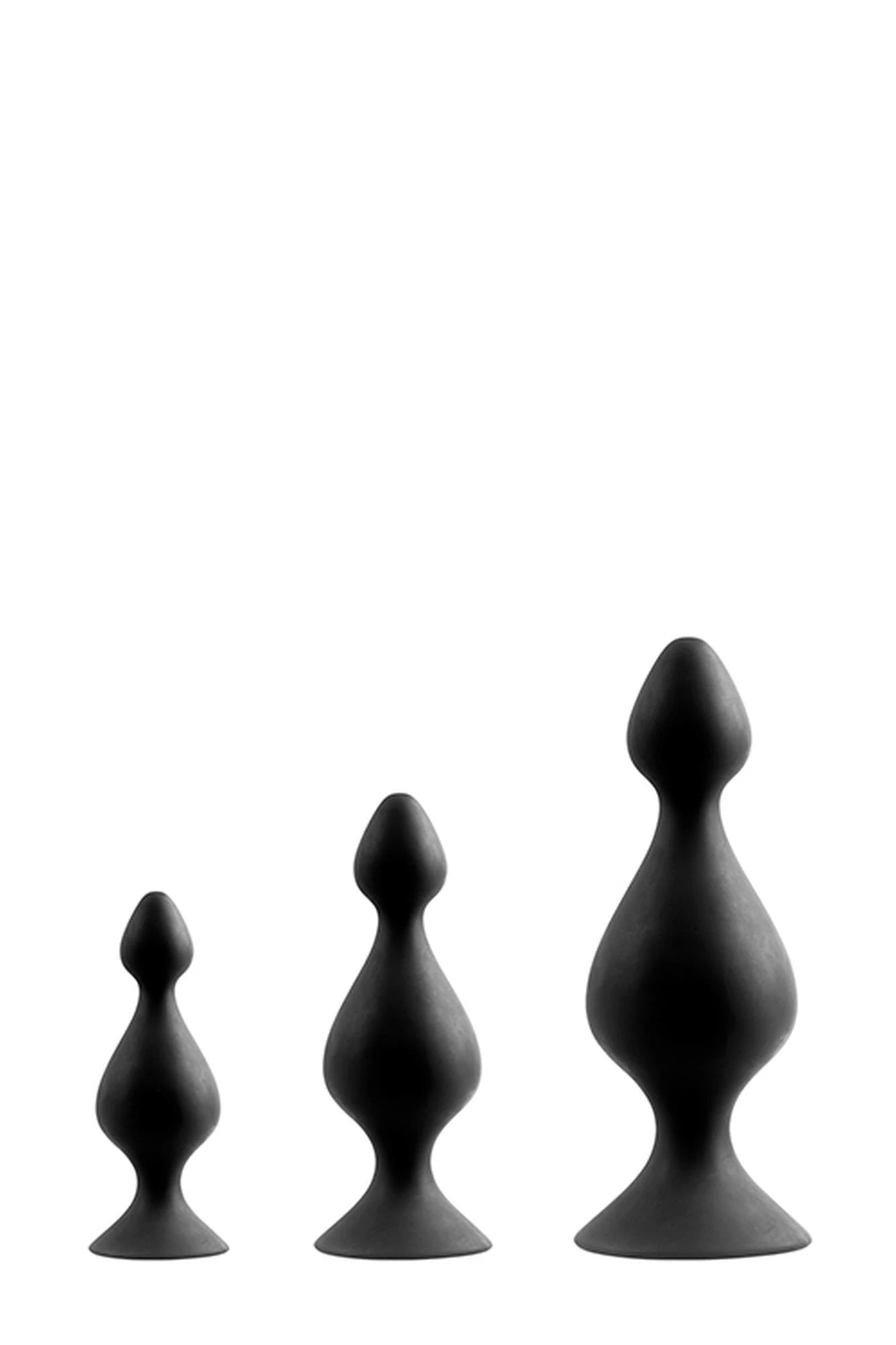 Coffret-MENZSTUFF 3 PIÈCES PIONS ANALS NOIRS
