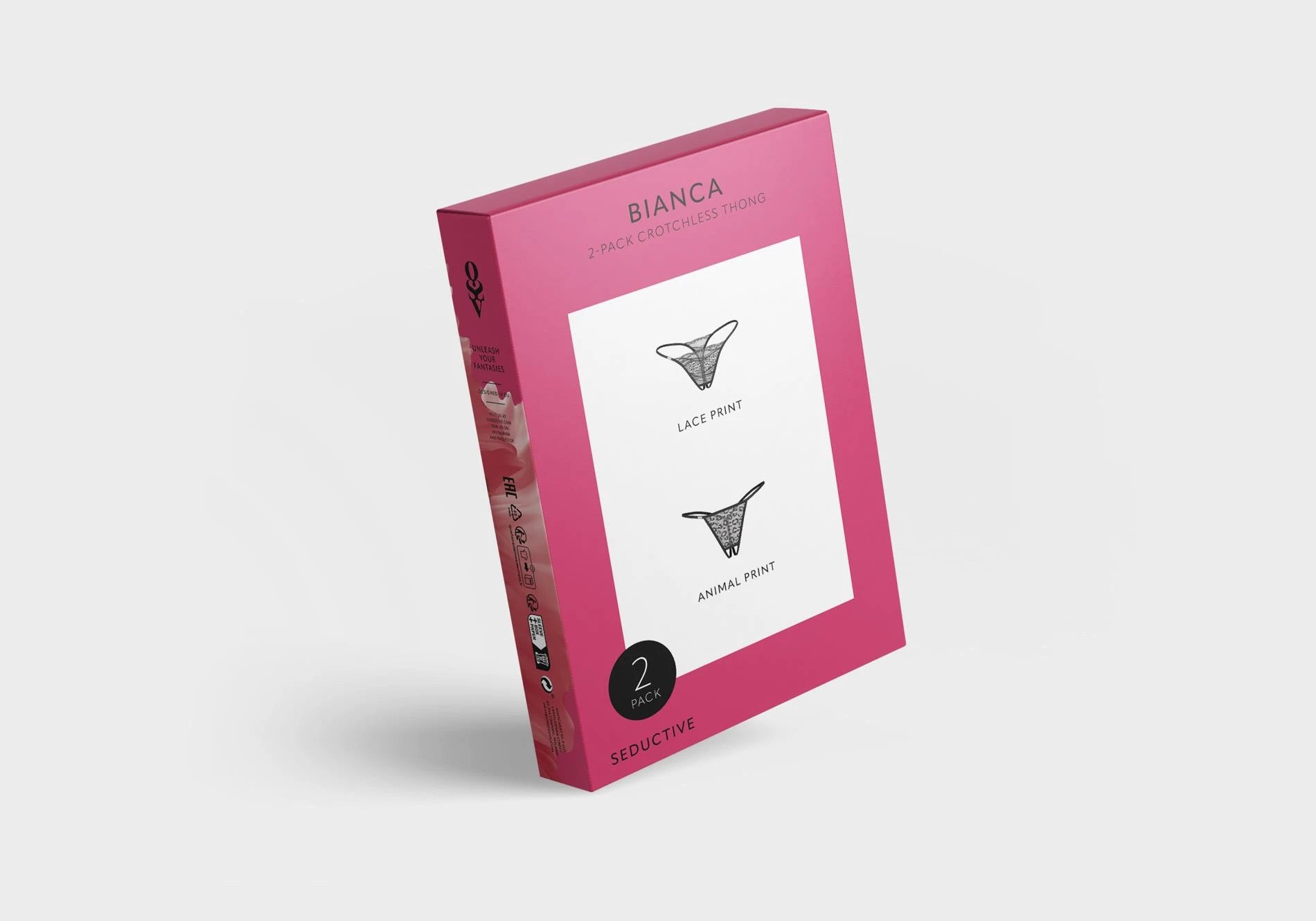 Bianca lot de 2 strings ouverts L/XL