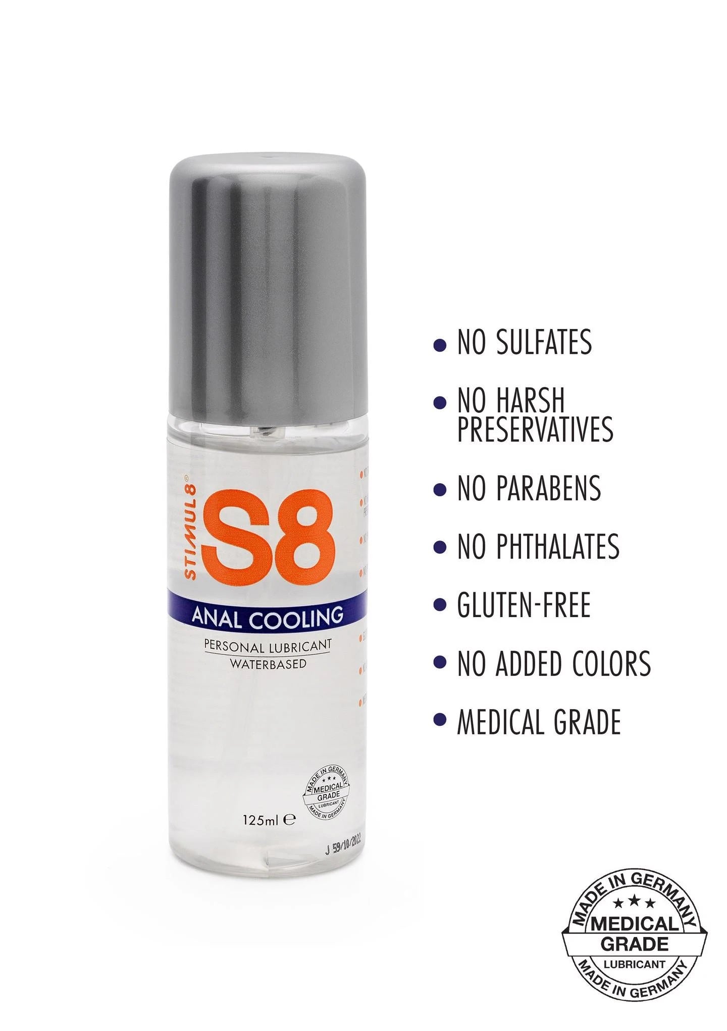 S8 WB Lubrifiant Anal Refroidissant 125ml