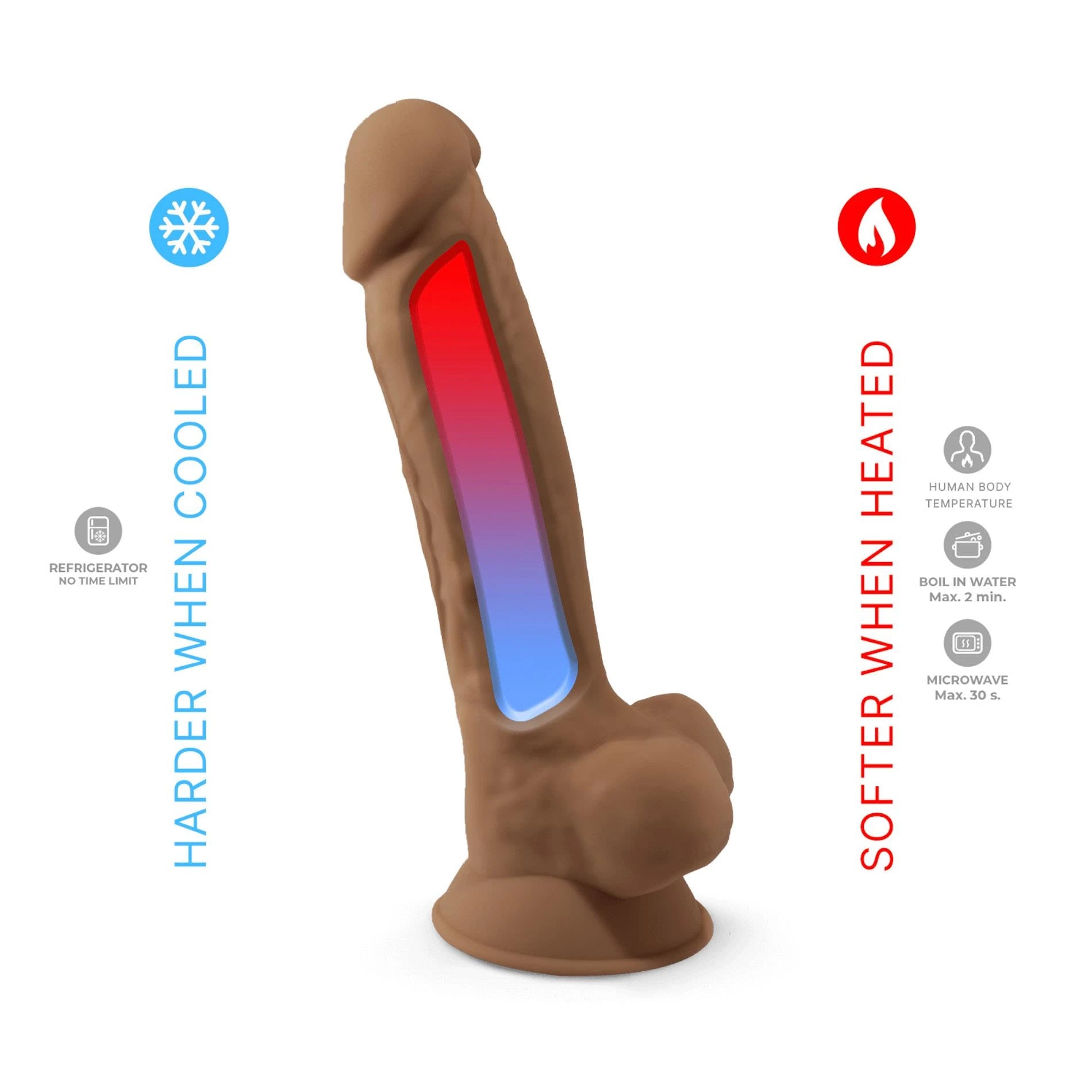 Dildo- Model 1 (7'') Caramel BOX