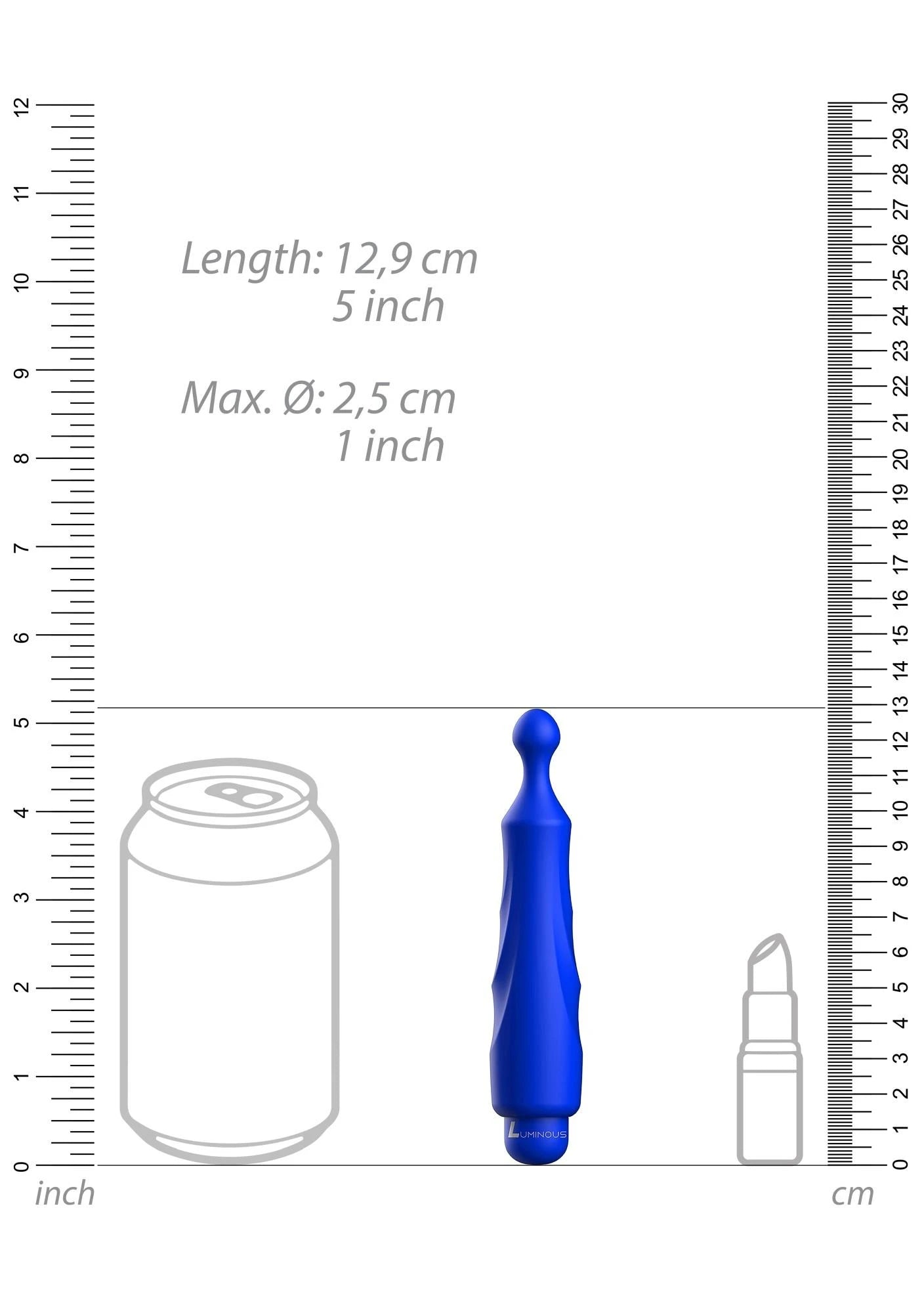 Dido - ABS Bullet avec manchon - 10 vitesses - Bleu roi