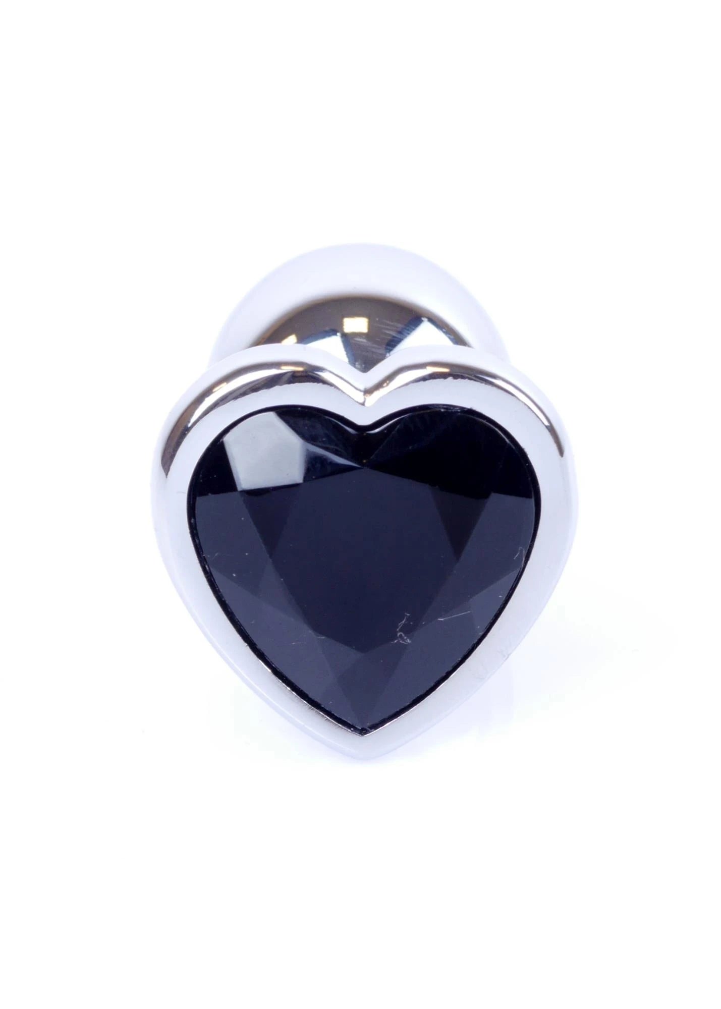Plug-Bijoux Argent Cœur PLUG- Noir