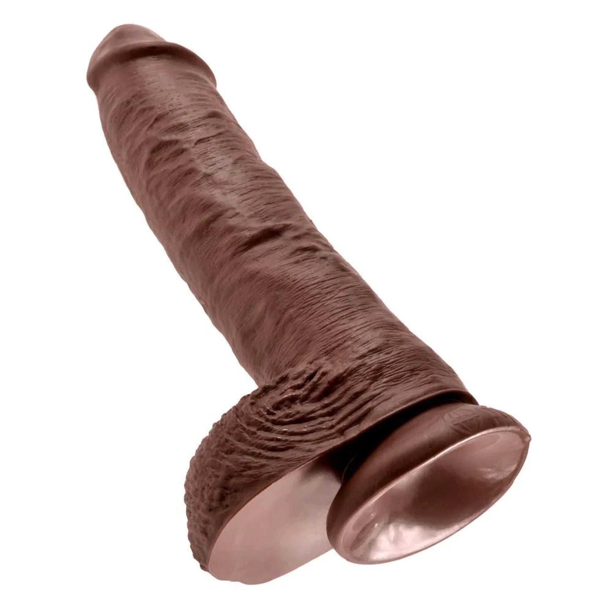 King Cock 10 pouces Boules Marron
