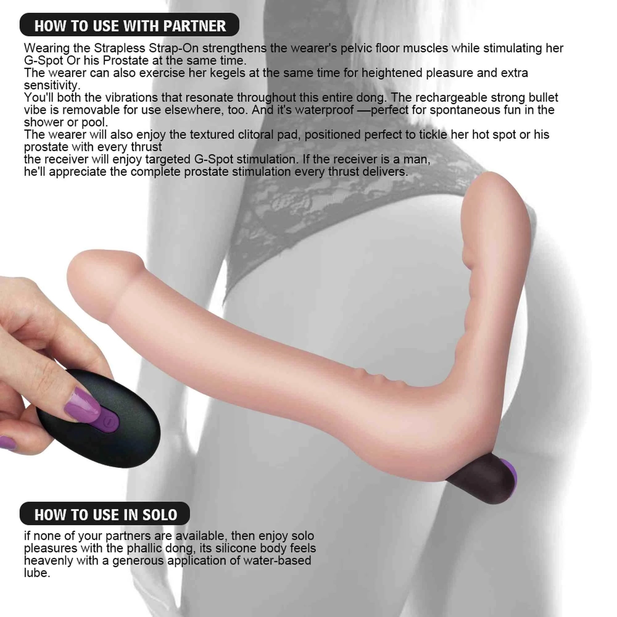 Rechargeable IJOY Strapless Strap-on