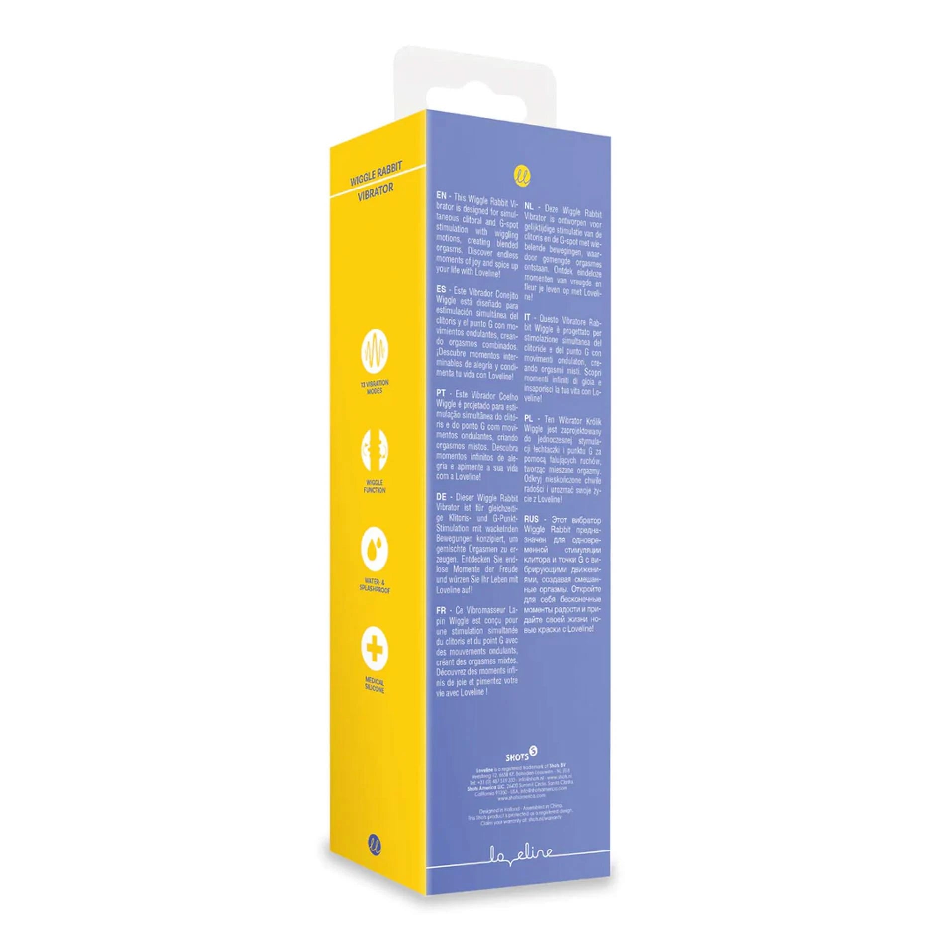 Wiggle Rabbit Vibrator - Jetset Blue