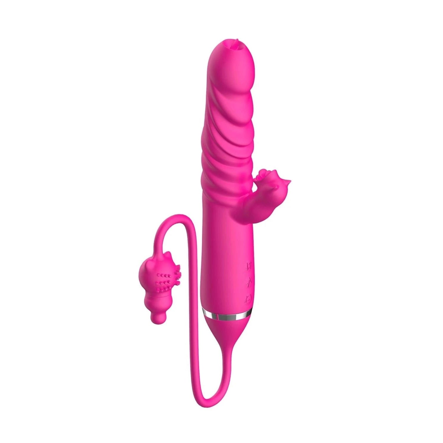 Tongue licking Triple Stimulation Thrusting Vibrator