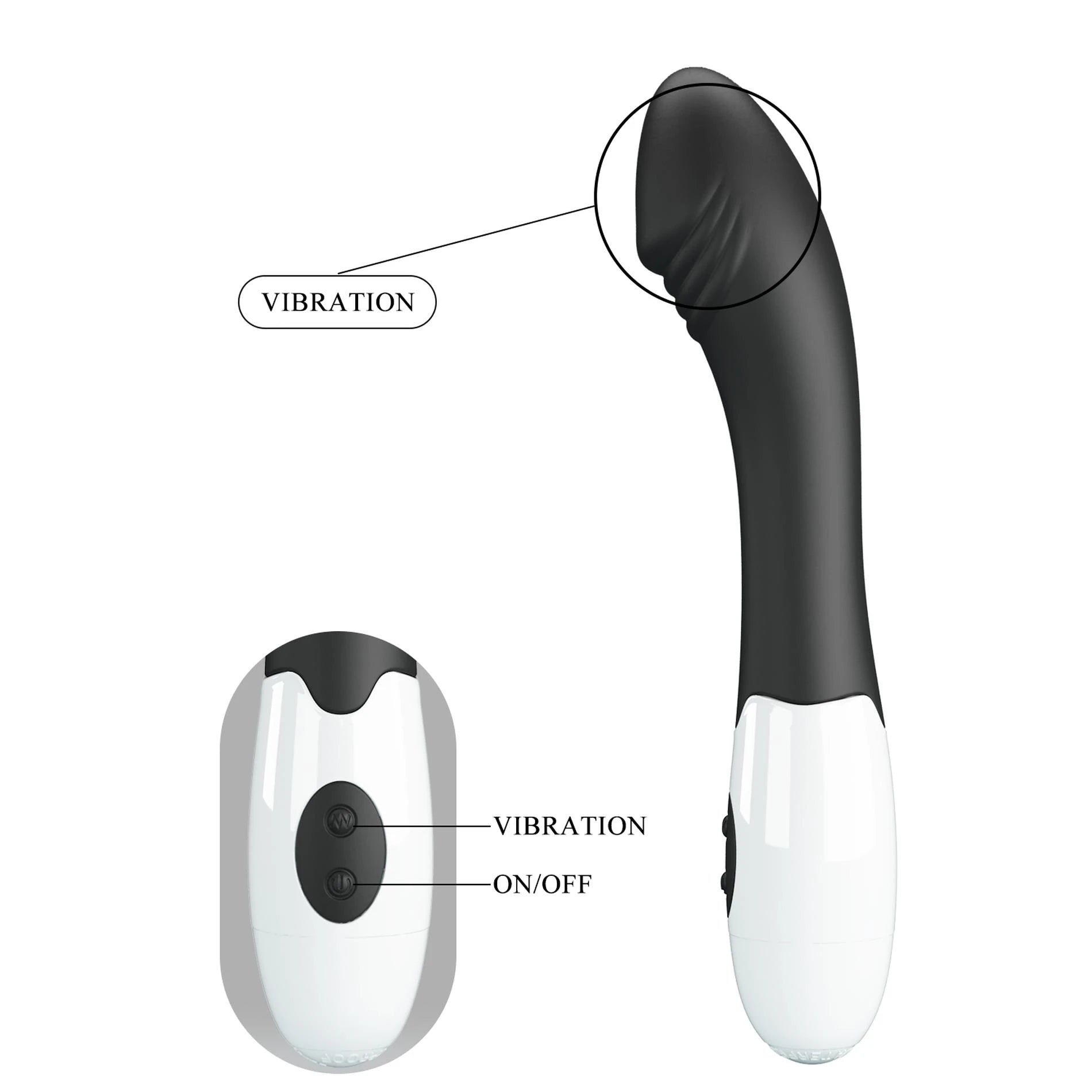 PRETTY LOVE - Elemental Black, 30 vibration functions