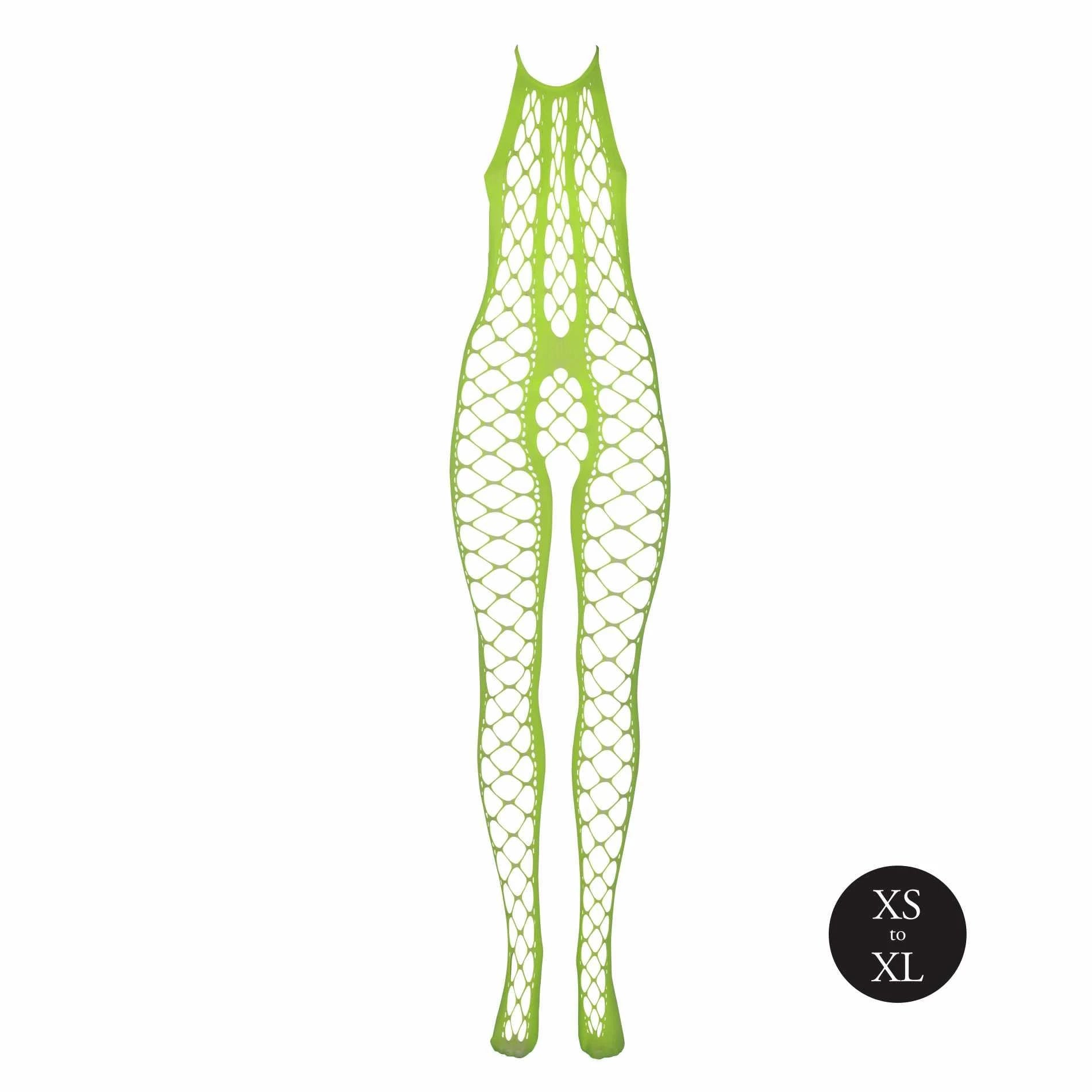 Bodystocking col nu - Vert - XS/XL