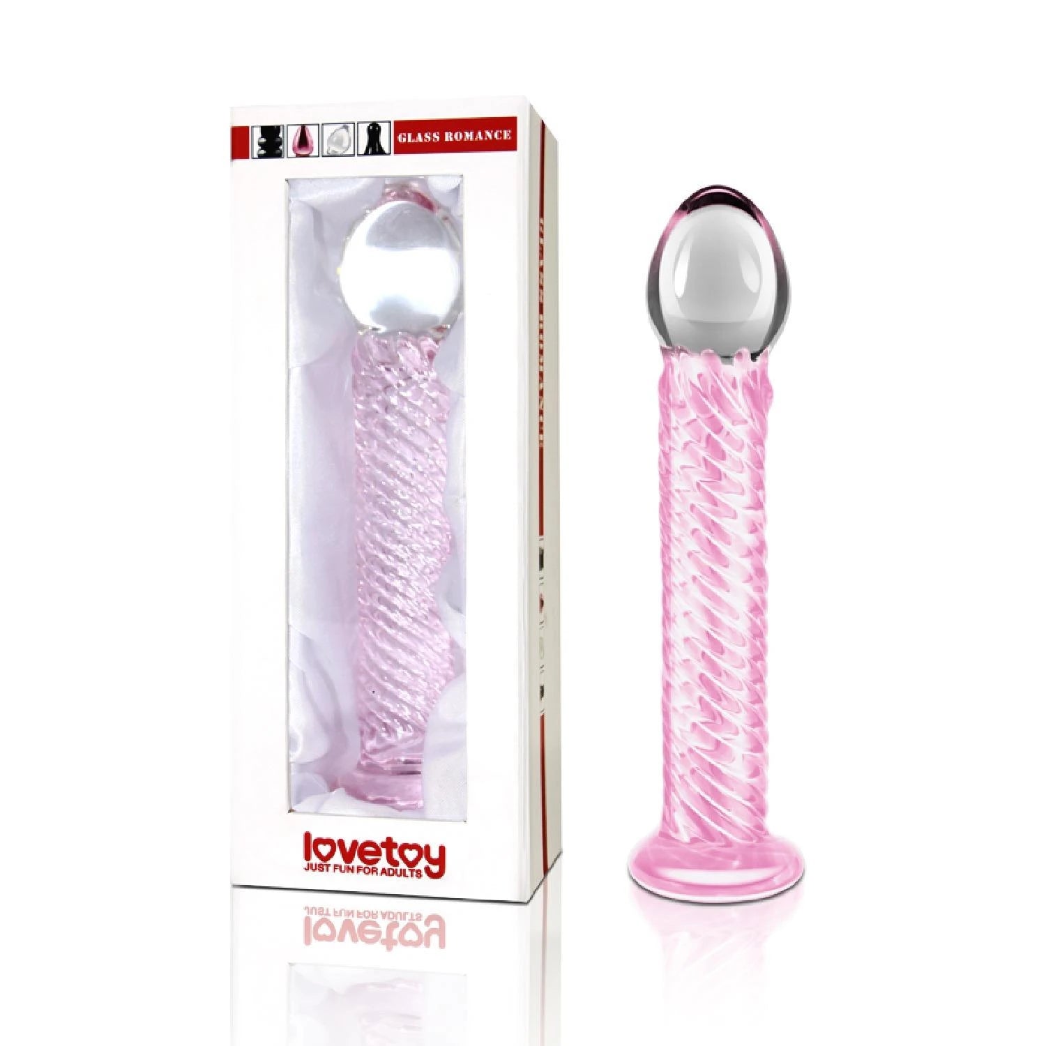7.5″ Glass Romance Pink