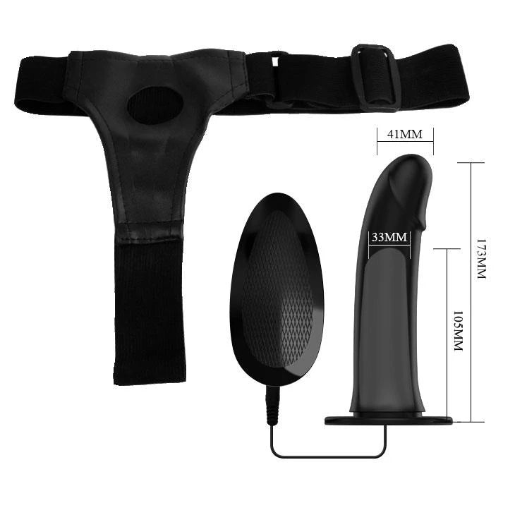 PRETTY LOVE - Vito Vibrating Hollow Strap-on 6.8 Inch