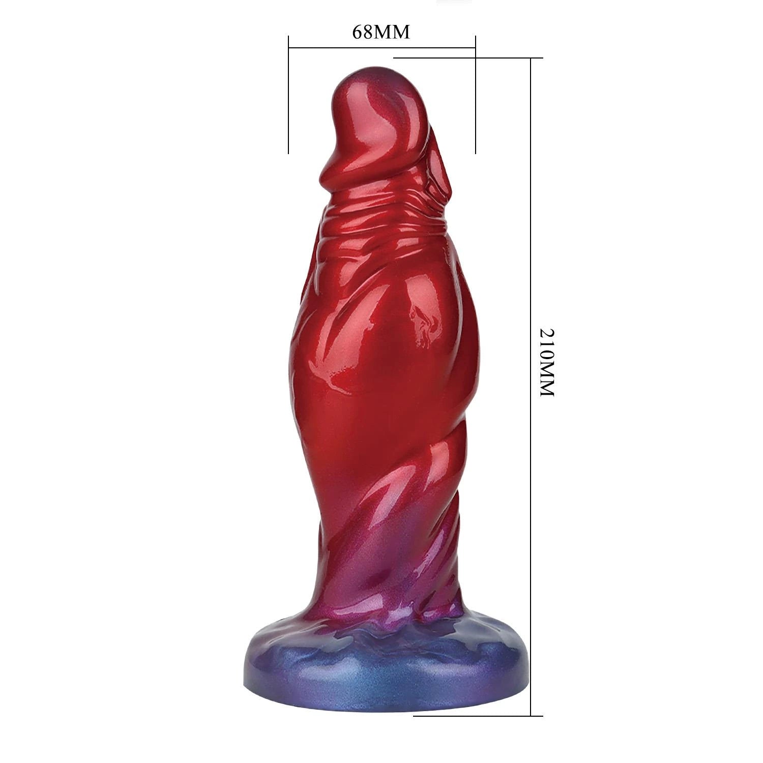 Power Monsters Shadow Behemoth – Godemichet en silicone monstre ondulé de 22 cm