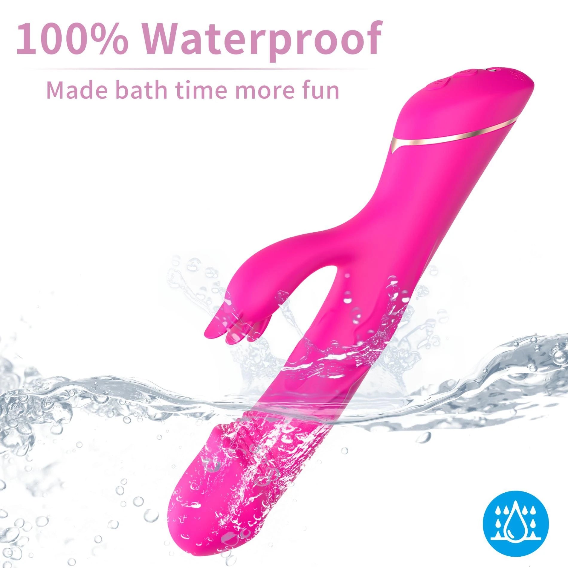 Rubberco Rouge Rose, 2 fonctions de vibration * 9