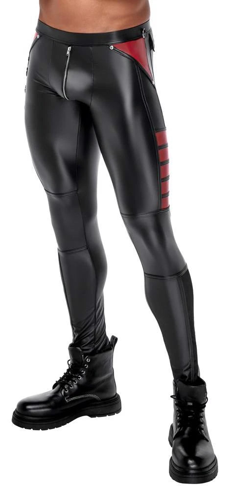 Pantaloni da uomo Nero/Rosso XL